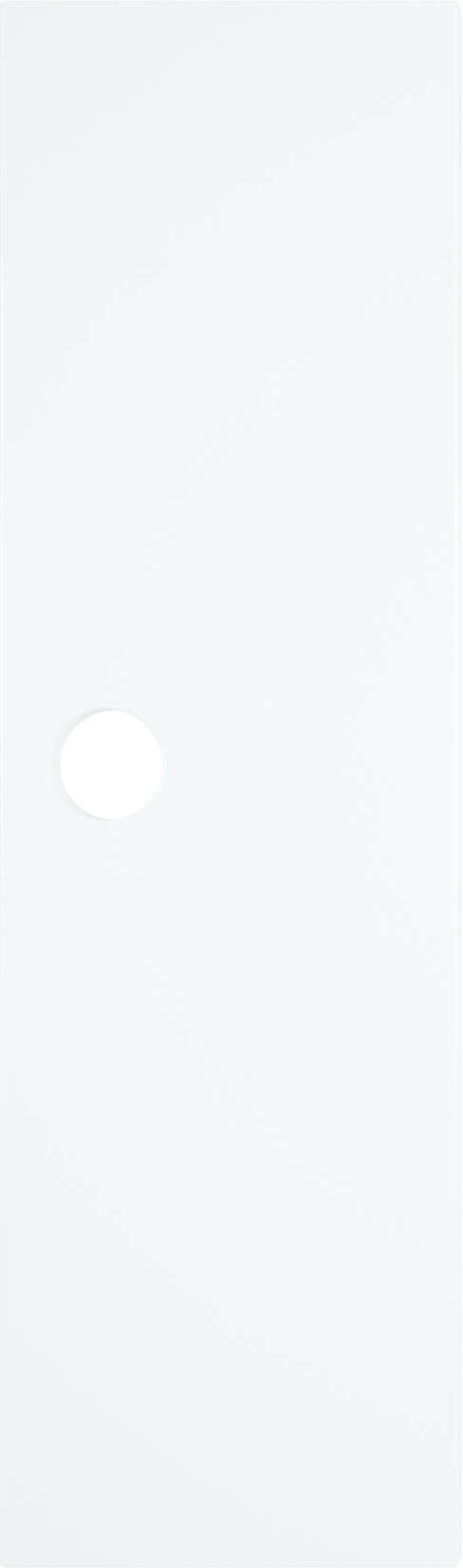 Tür für Garderobe Mariposa mit rundem Griffloch - weiß