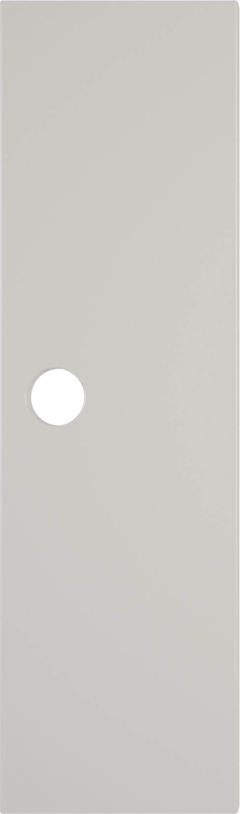 Tür für Garderobe Mariposa mit rundem Griffloch - grau