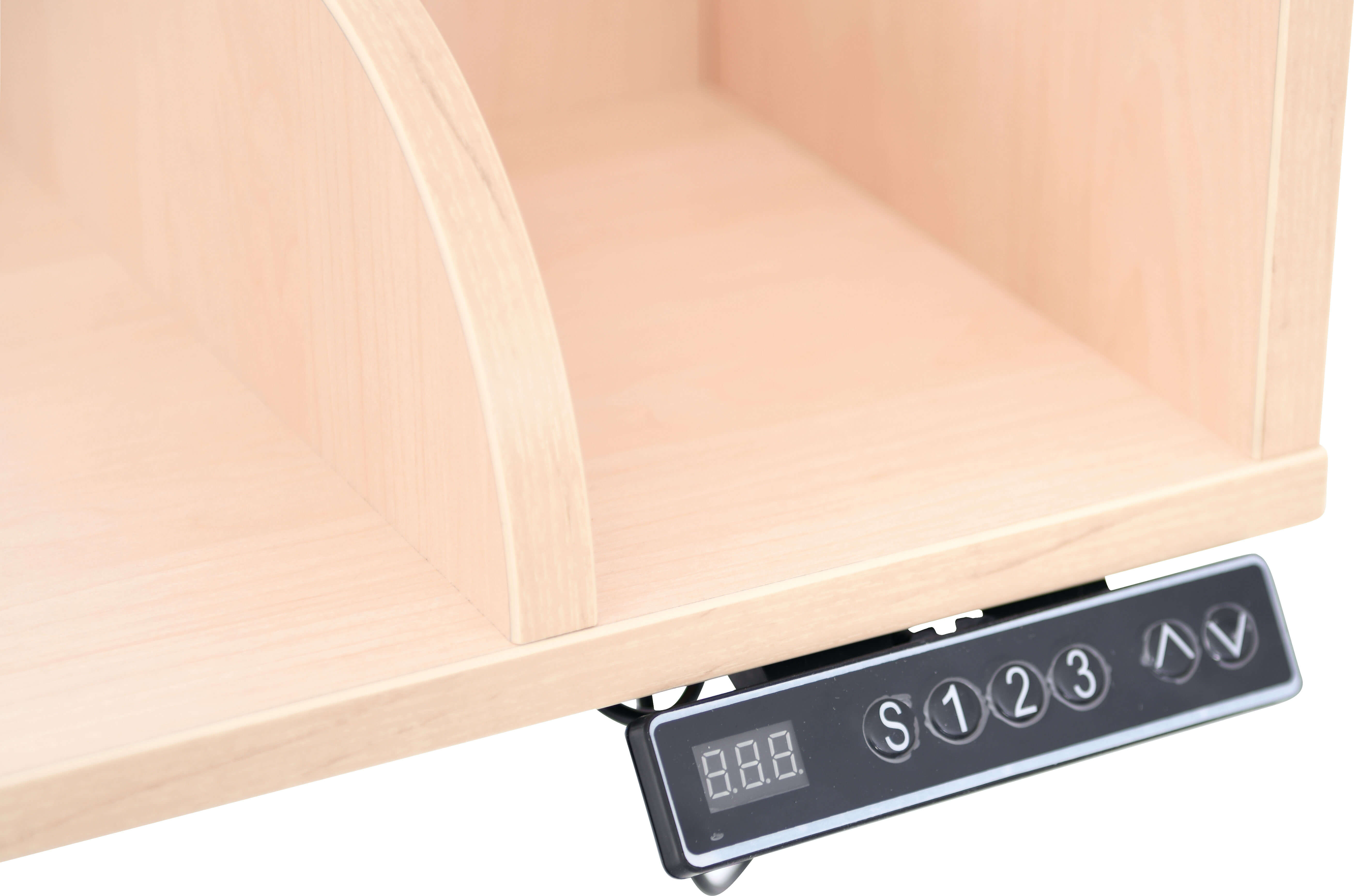 Elektrisch höhenverstellbarer Wickeltisch inkl. Auflage versch. Farben