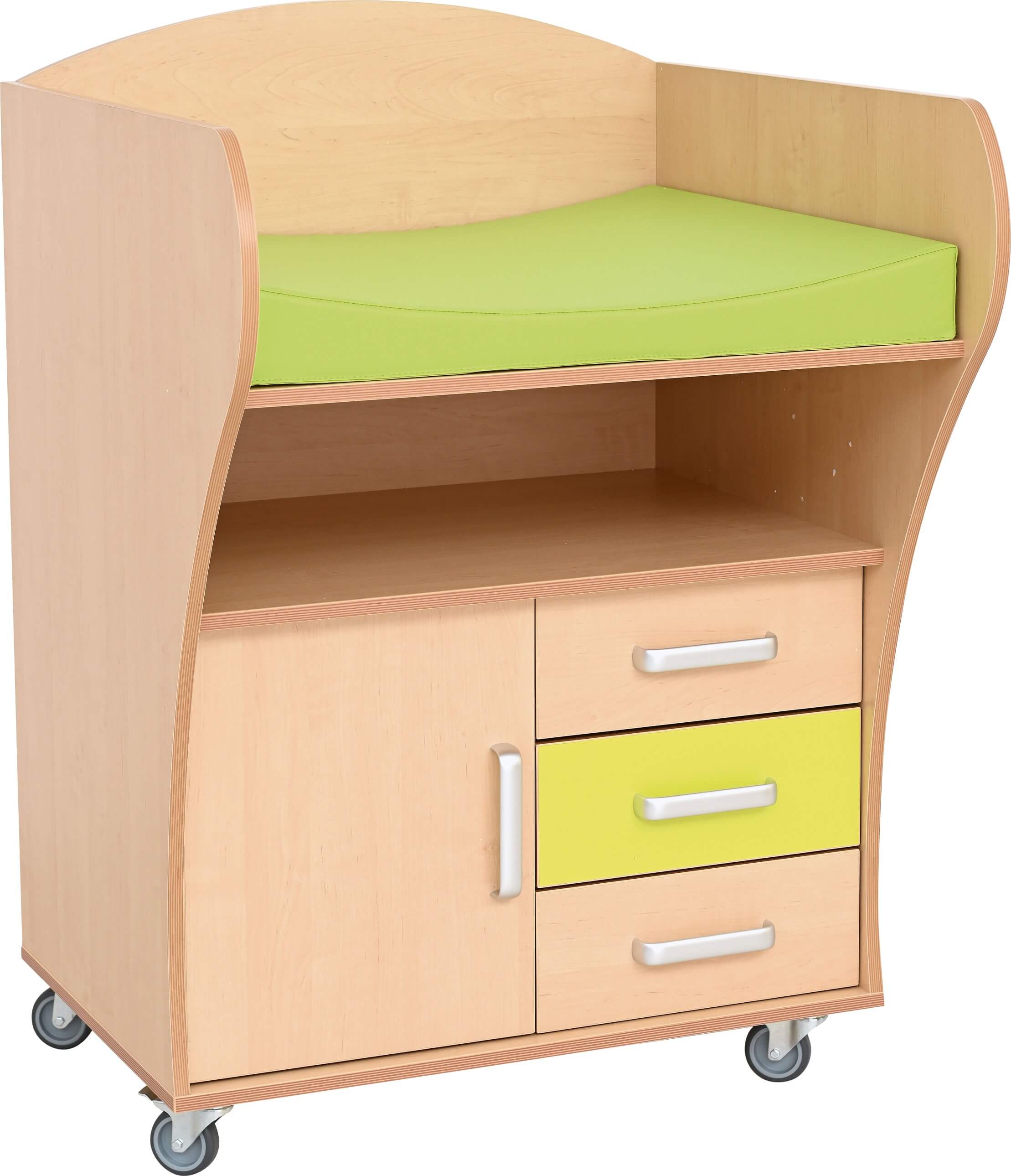 Wickelkommode auf Rollen inkl. Wickelauflage