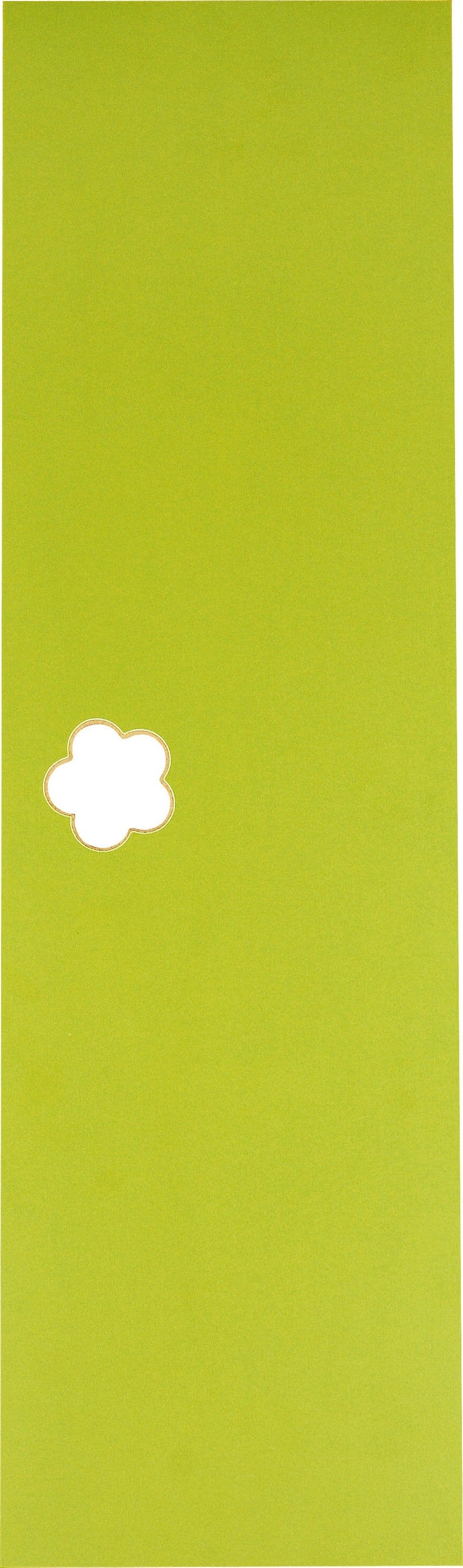 Tür für Garderobe Mariposa mit blumenförmigen Griffloch - grün