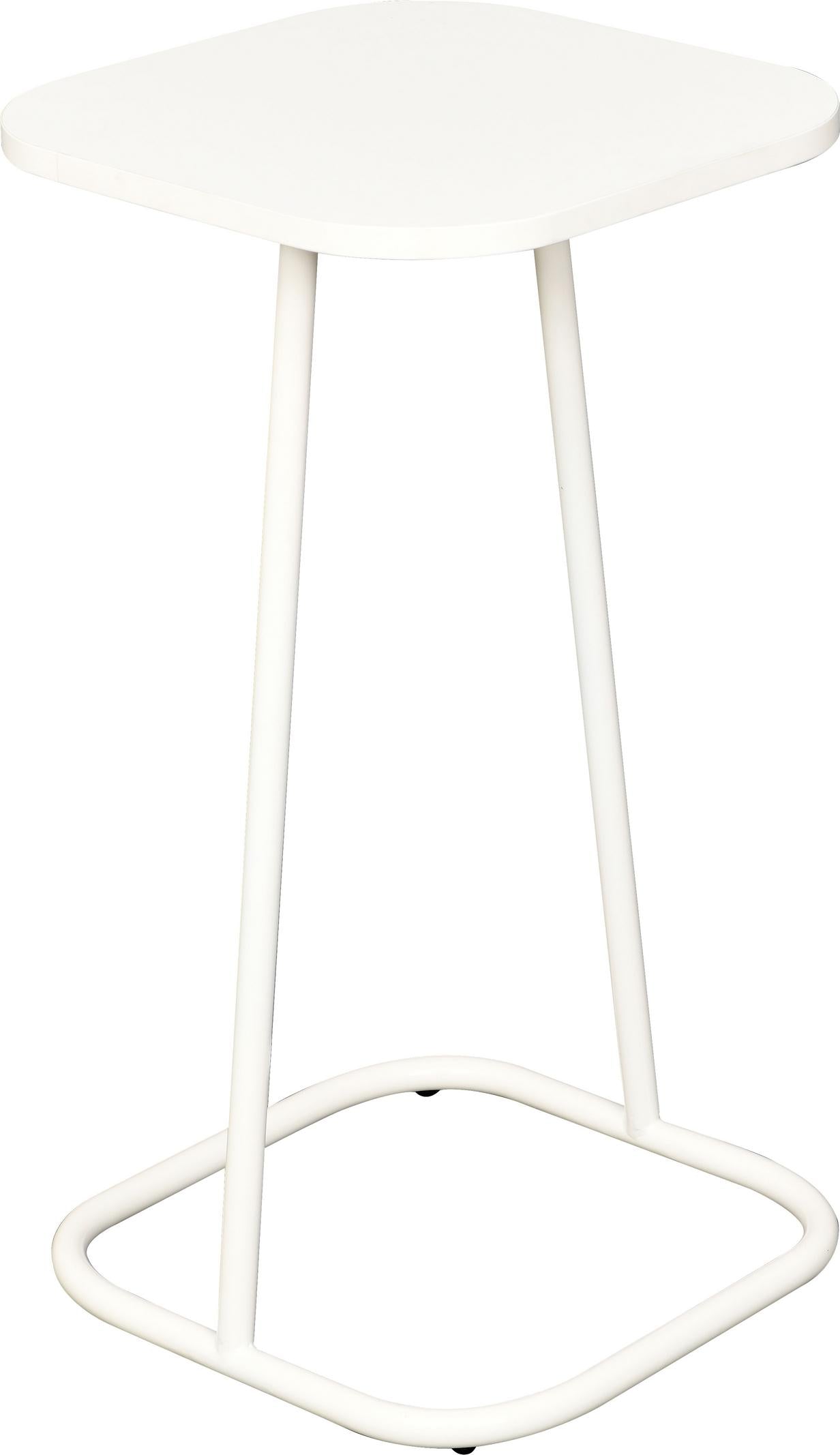 Modul Blocks maxi – Beistelltisch mit Ringfuß, weiß, H 74 cm