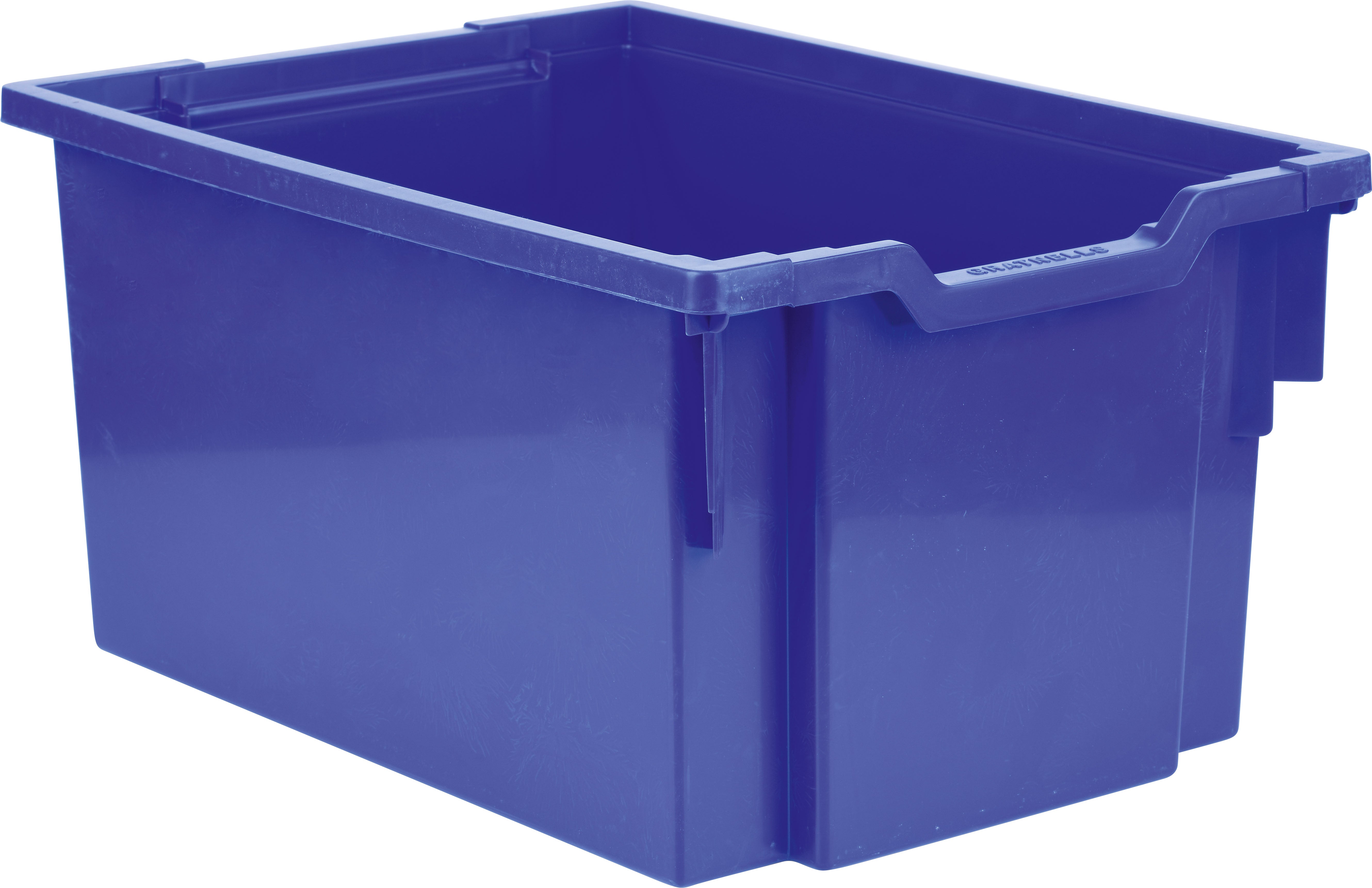 großer Schiebecontainer - blau (Schienen inkl.)