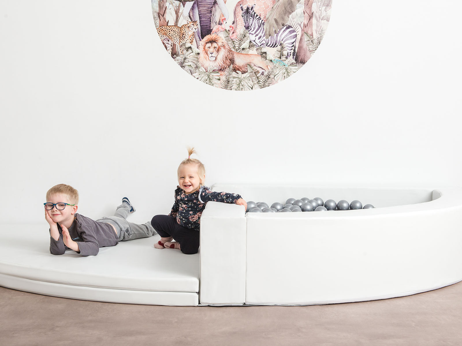 Piscine d'angle piscine à balles - vert/gris/blanc 160x160x40, balles en option