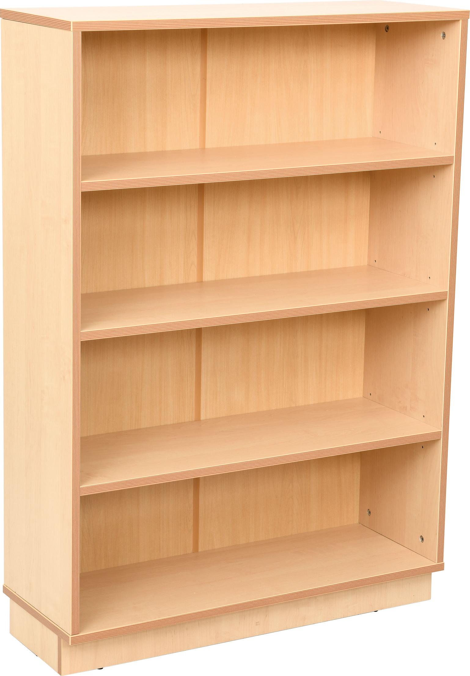 Flexi Regal klassisch, H 120 cm – Bücherregal im Birke-Dekor - Produkt wird im Kindergarten oder Schule genutzt.