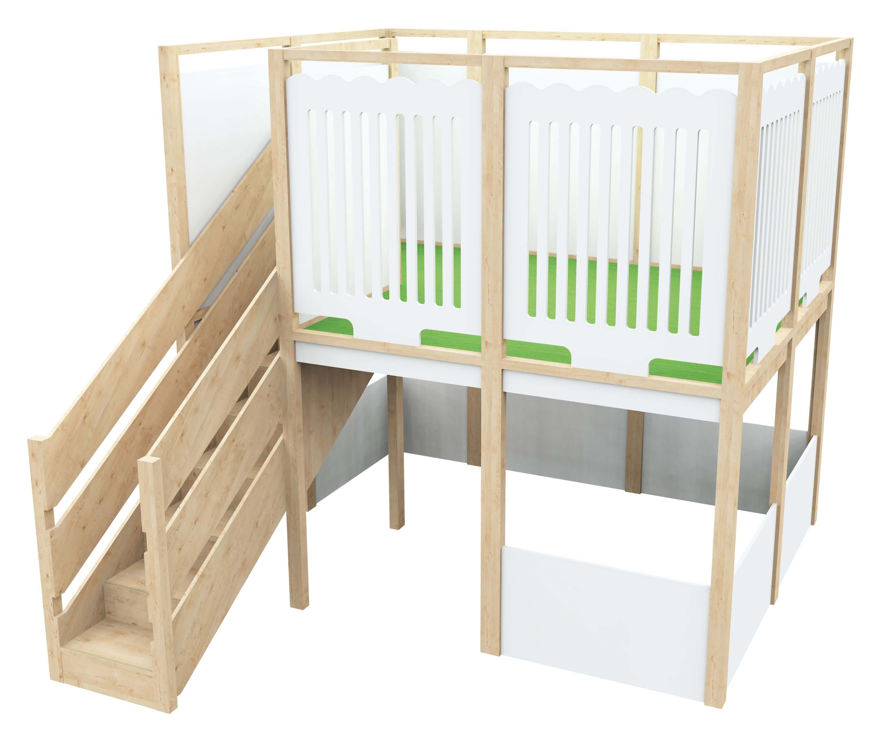 Hochebene Max 1 für Kindergarten von vorne rechts