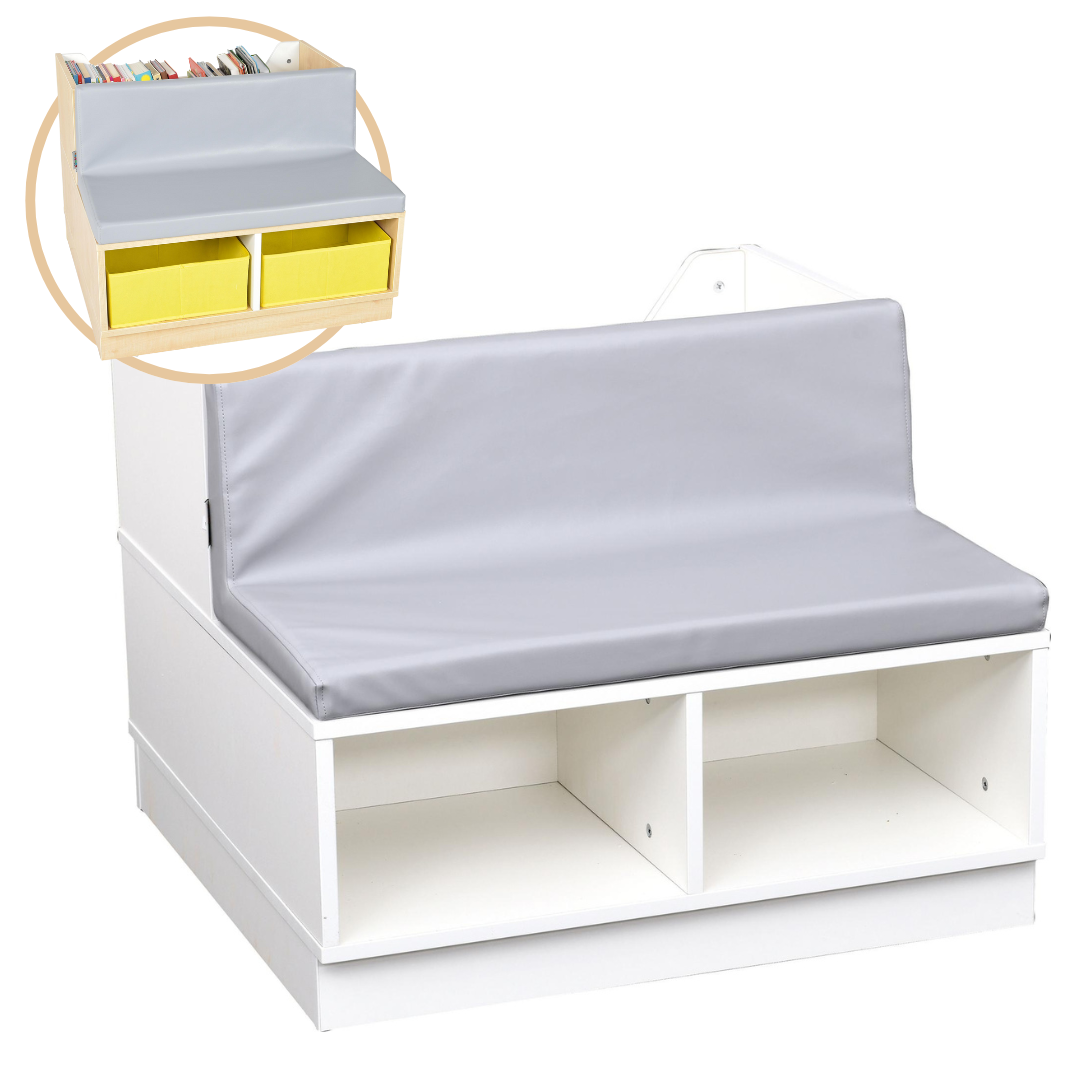 Quadro Bücherbank – Perfekt für die Leseecke, viele Farben - Produkt wird im Kindergarten oder Schule genutzt.