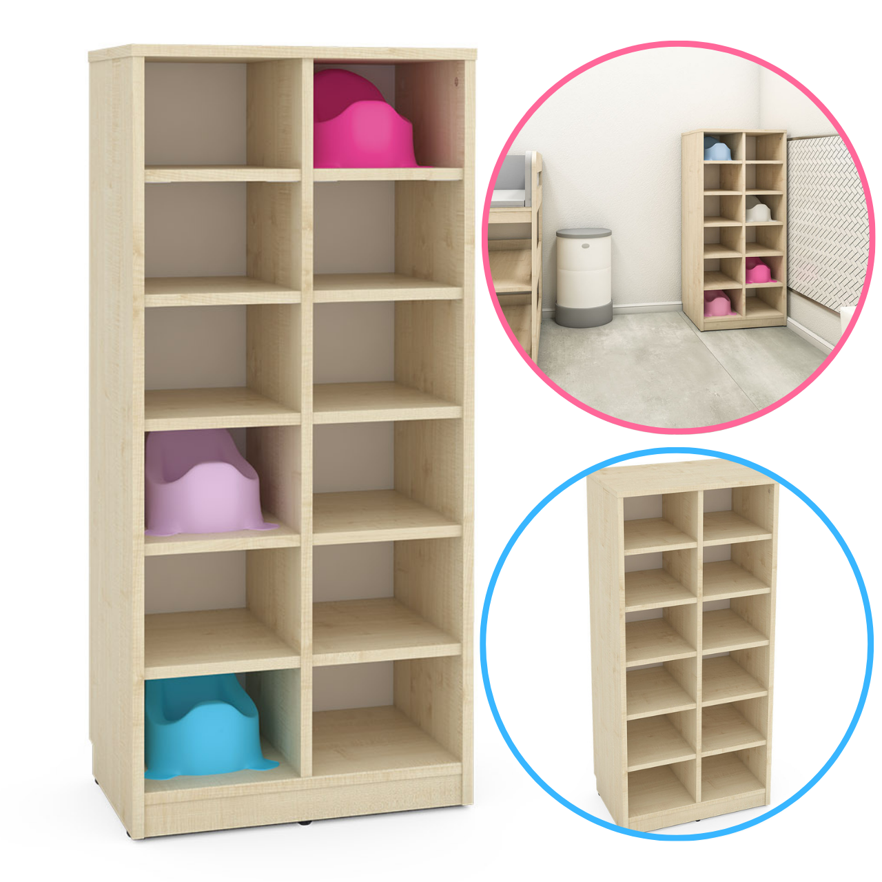 grande étagère pour 12 pots