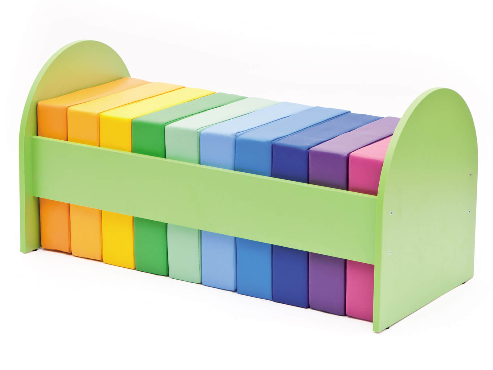 10 x coussins de siège carrés de couleur pastel dans un cadre de collection