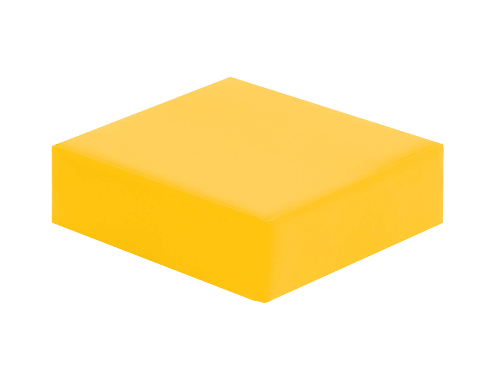 Coussin de siège carré, jaune