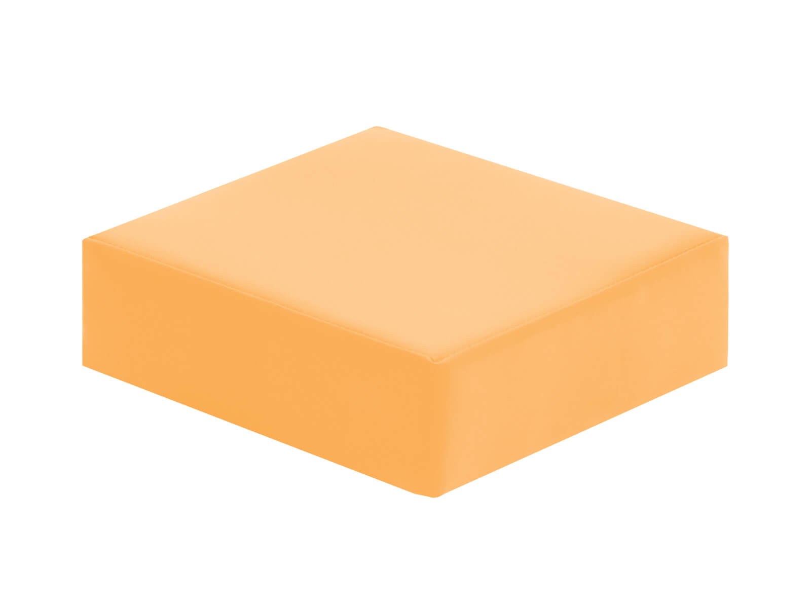 Coussin d'assise carré, jaune foncé