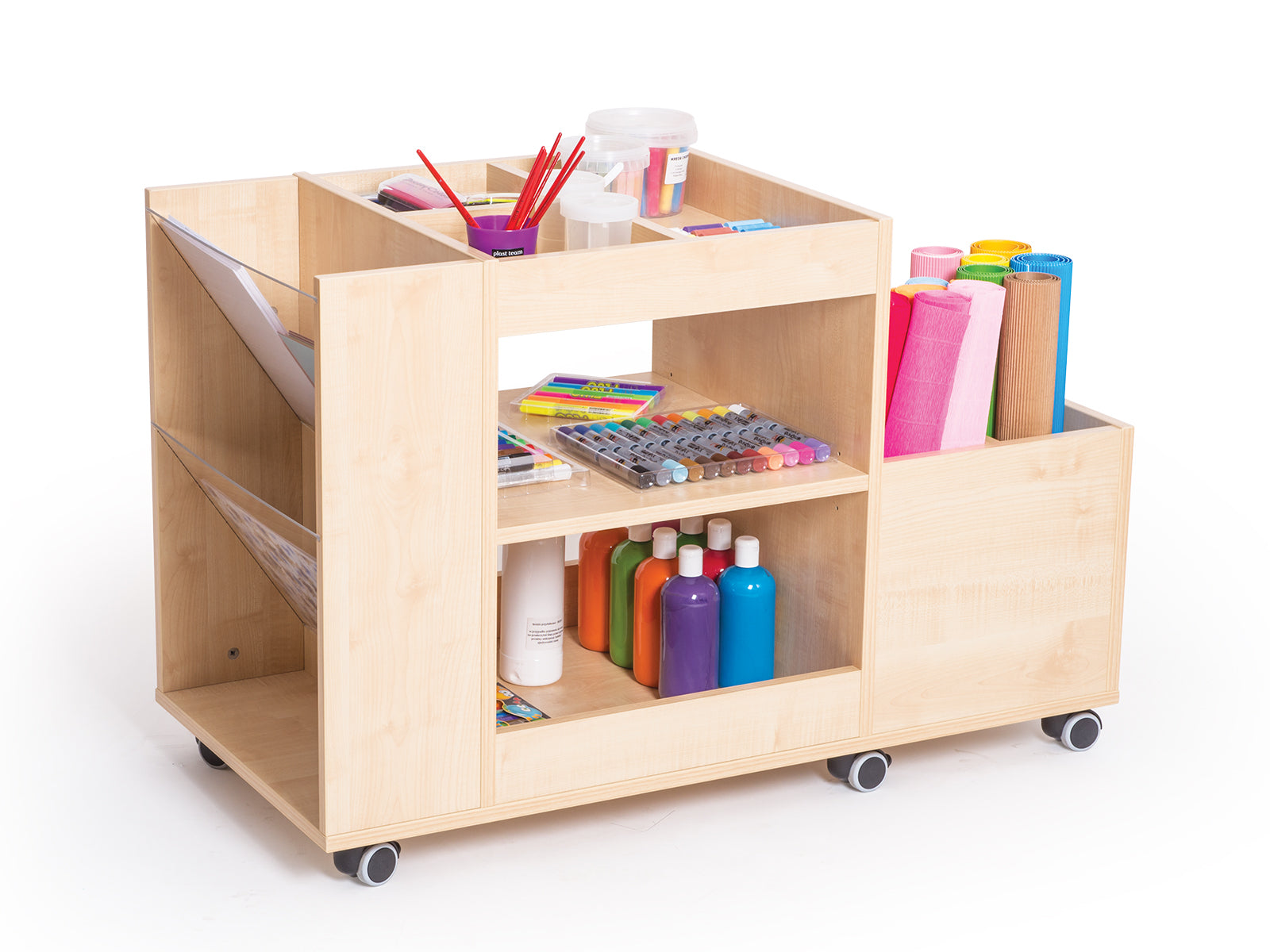 armoire mobile pour accessoires d'art