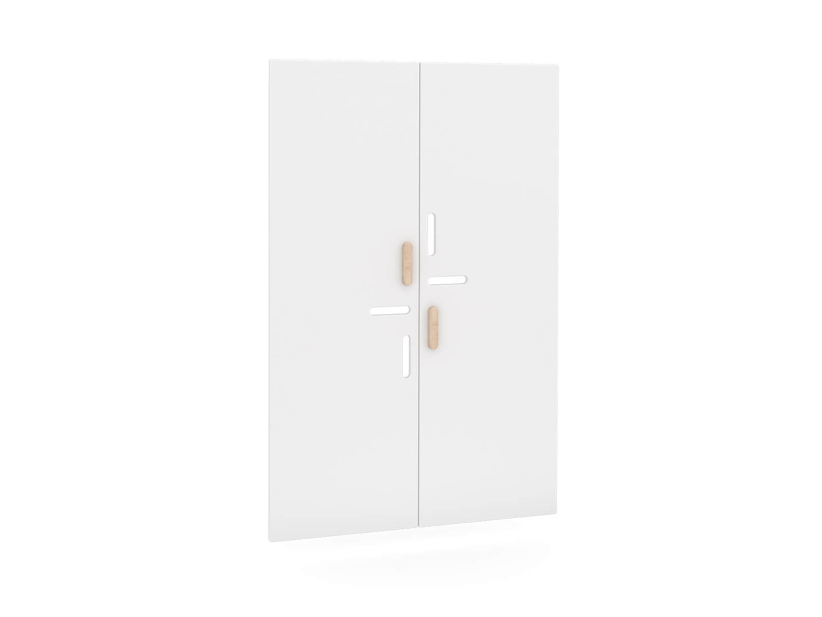 Portes d'armoire ((paire)), blanc - série NEA