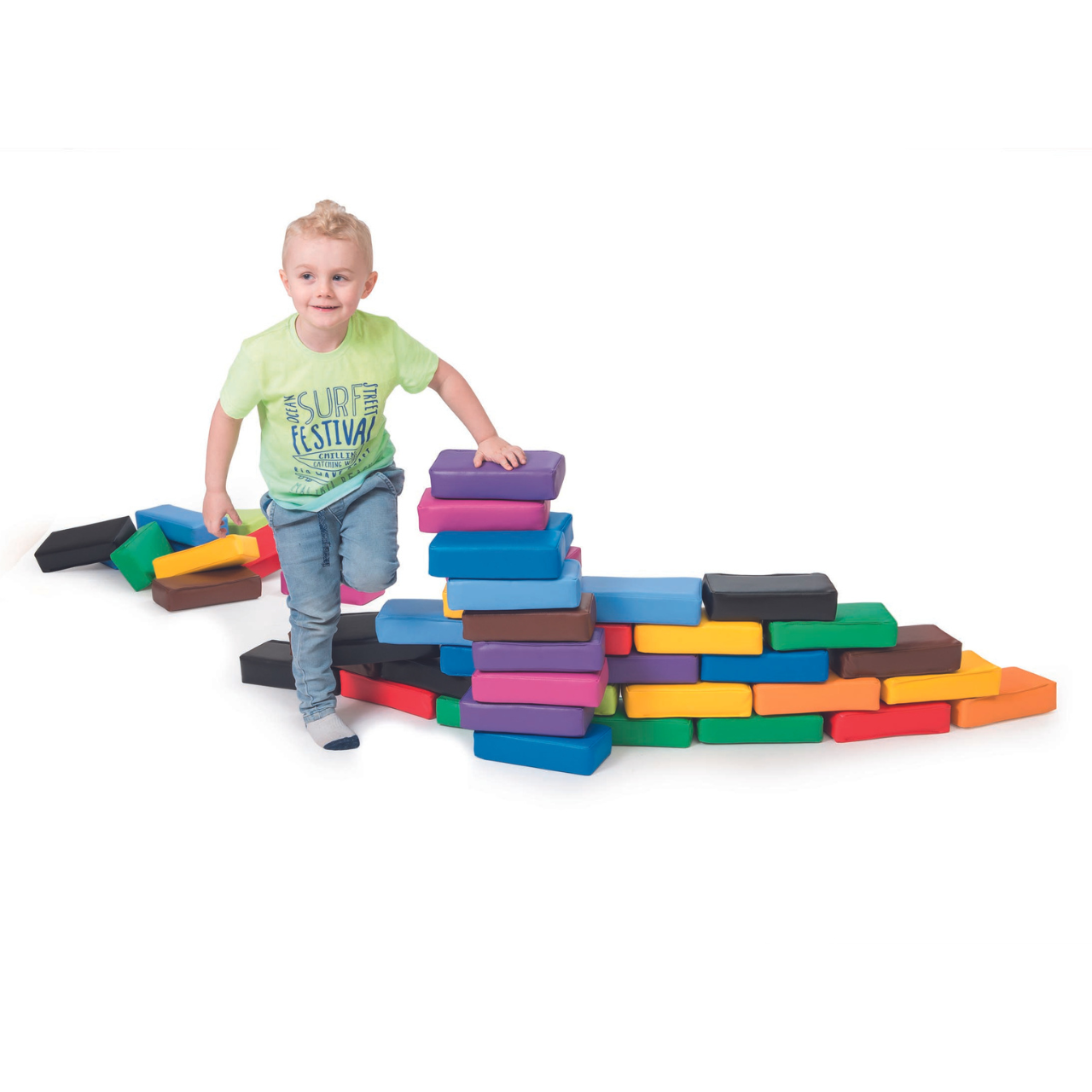 Blocs de construction en mousse Super-Brick en lot de 10