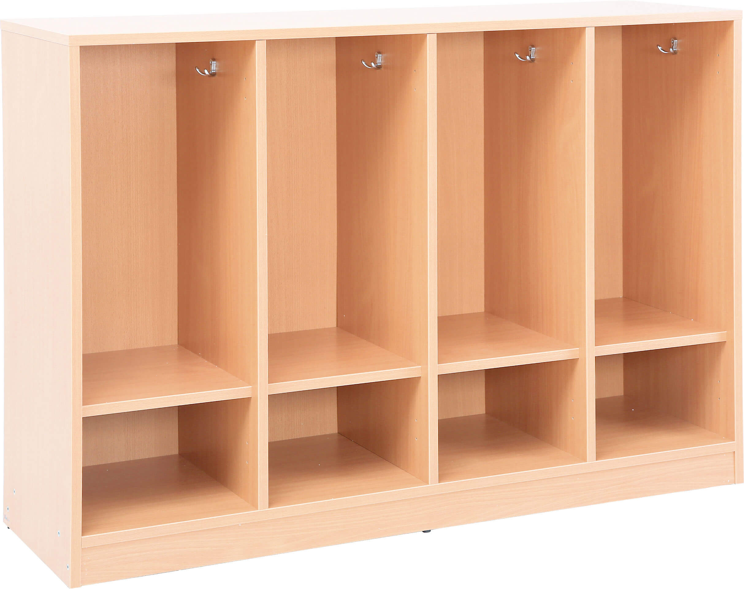 Garderobe Rainbow niedrig 4er