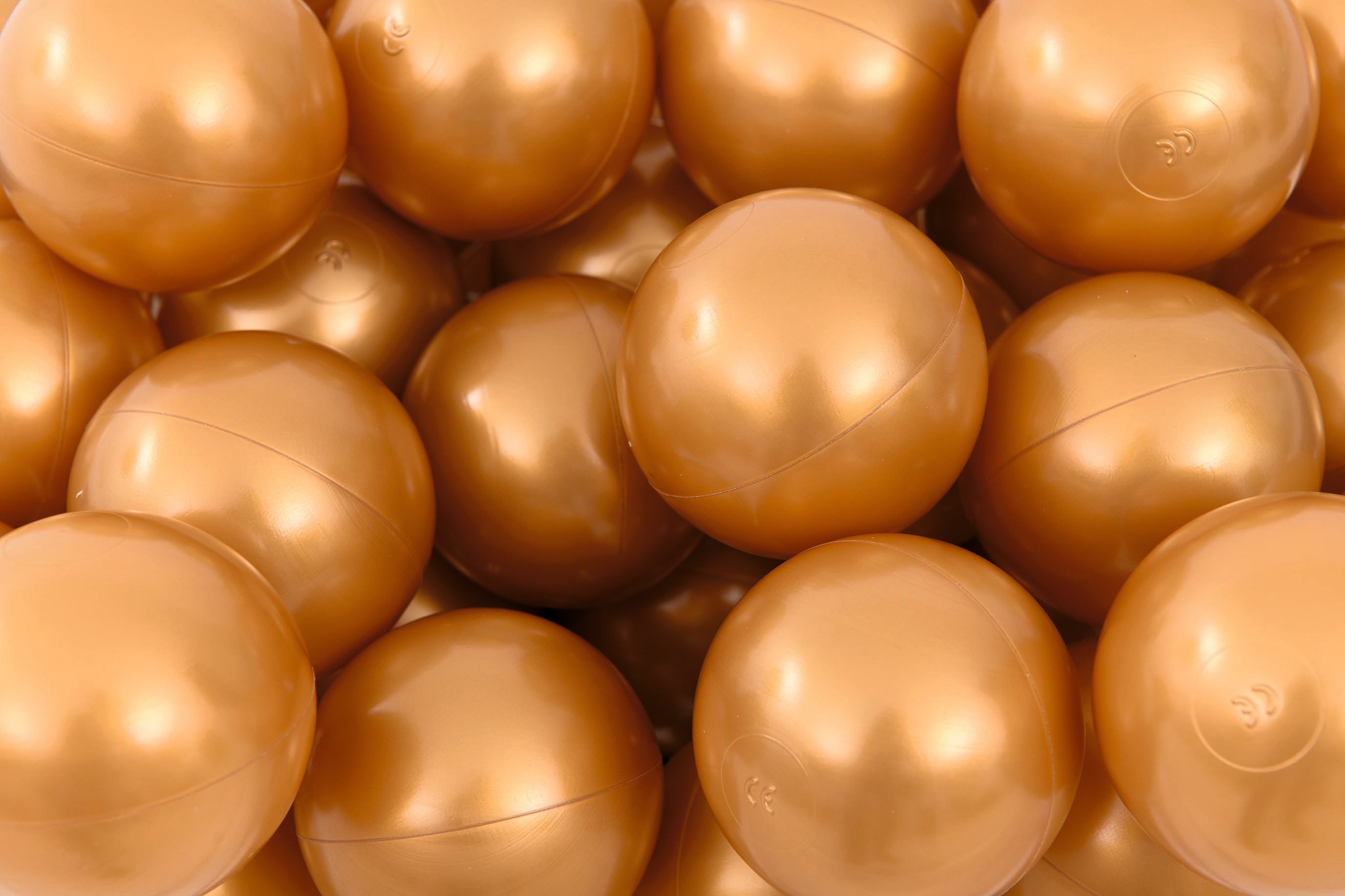 Balles pour piscine à balles - 8cm / 250 pièces or