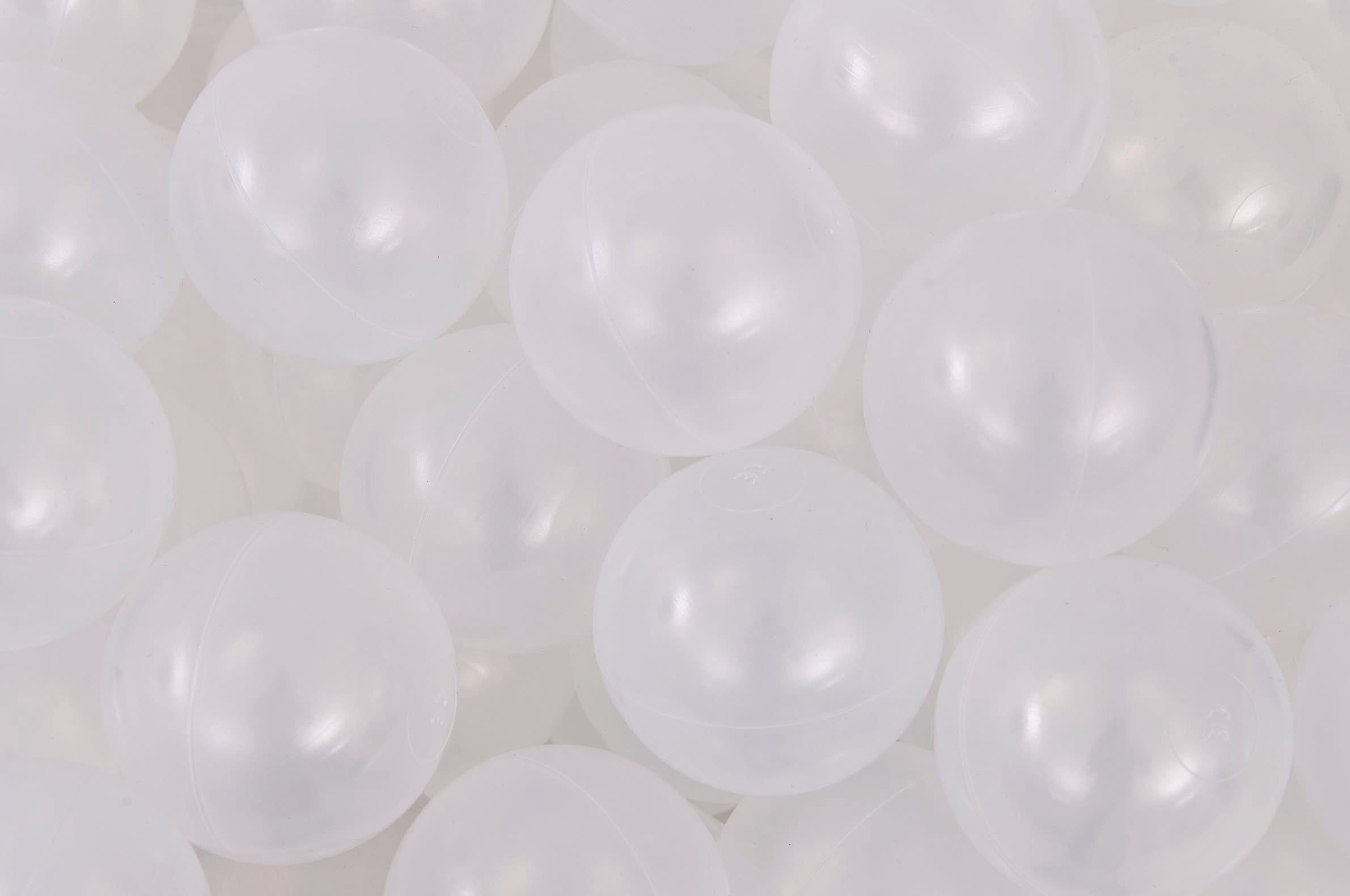 Balles pour piscine à balles - 8cm / 250 pièces transparentes