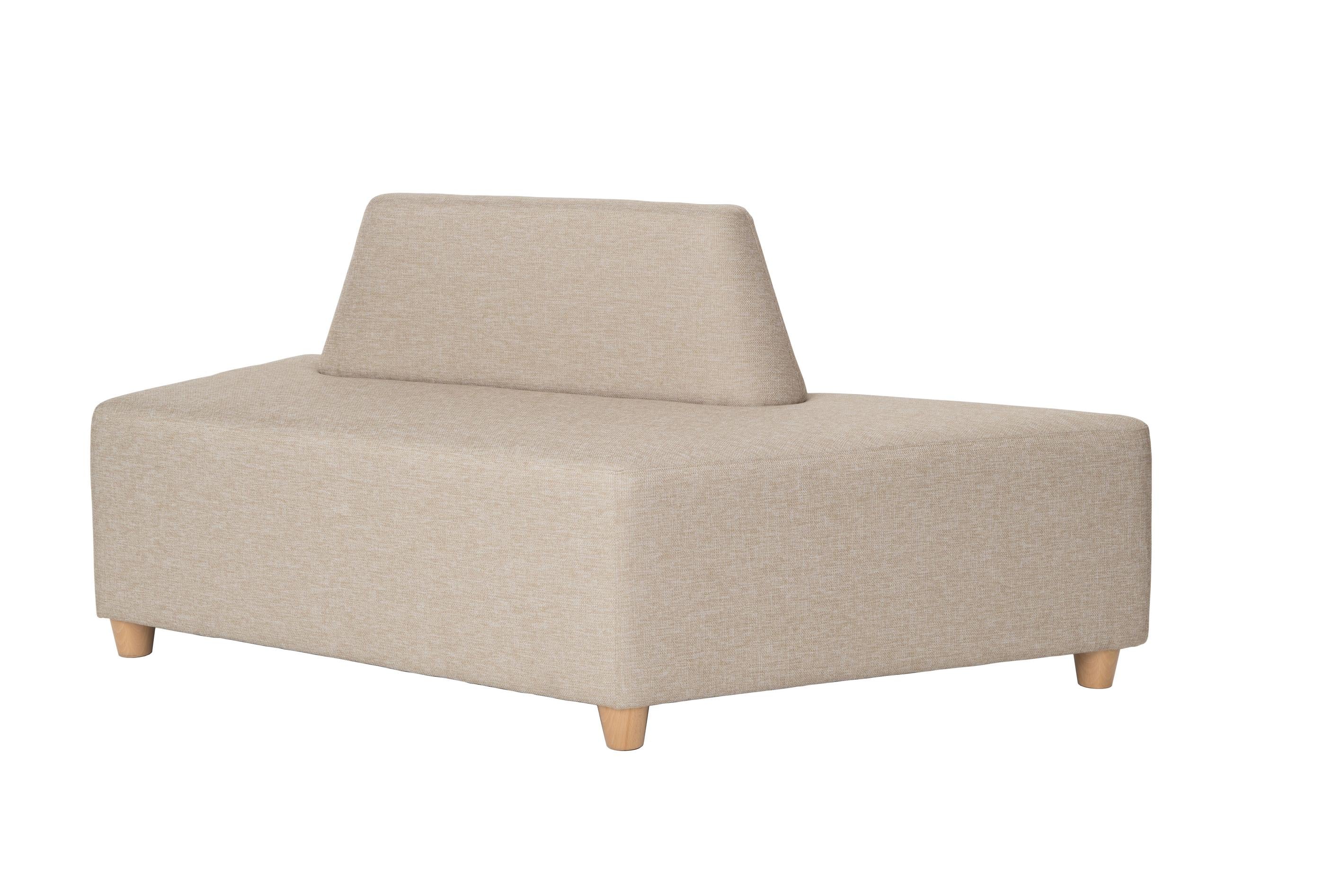 Beige Sitzlandschaft mit Rückenlehne für Foyer-Bereiche.