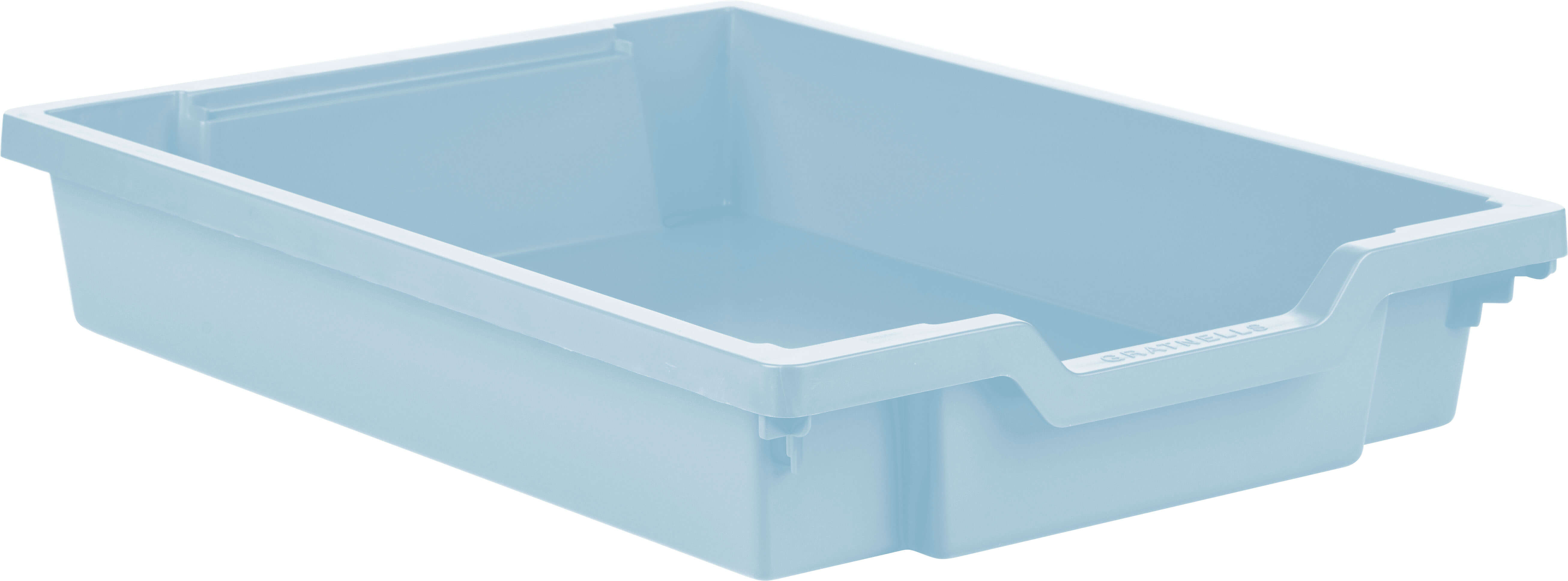 kleiner Schiebecontainer - hellblau (Schienen inkl.)