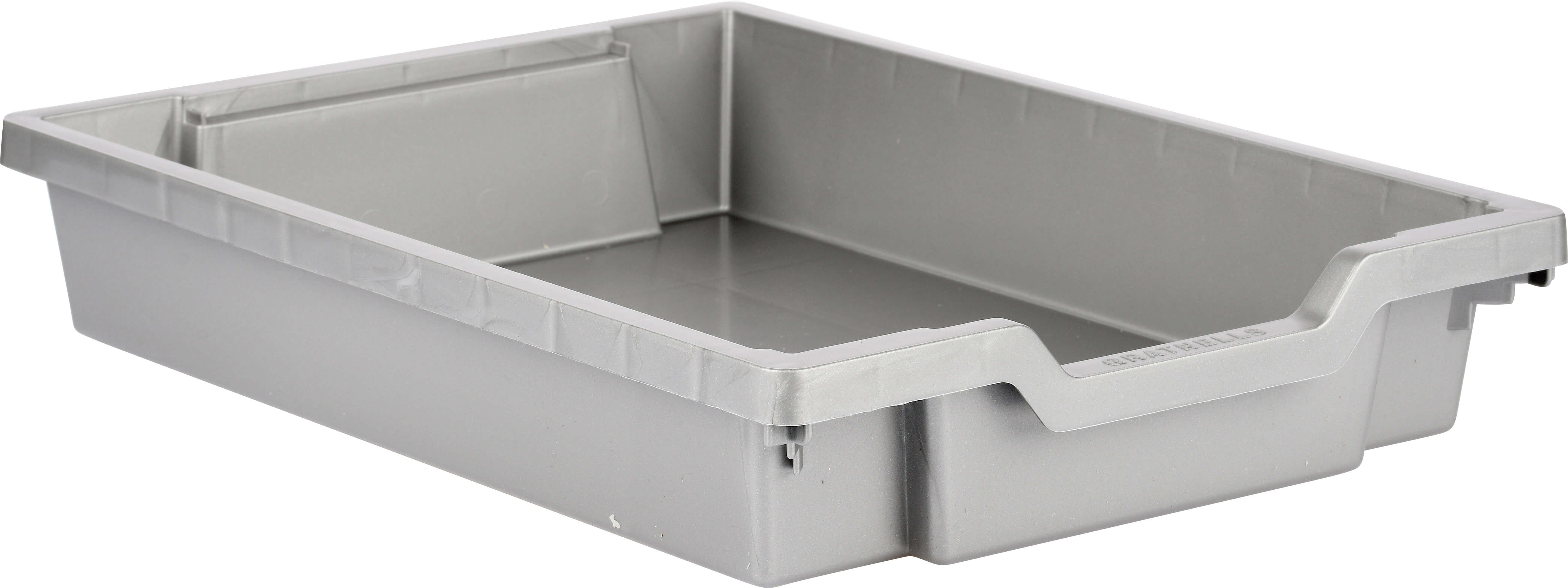 kleiner Schiebecontainer - silber (Schienen inkl.)