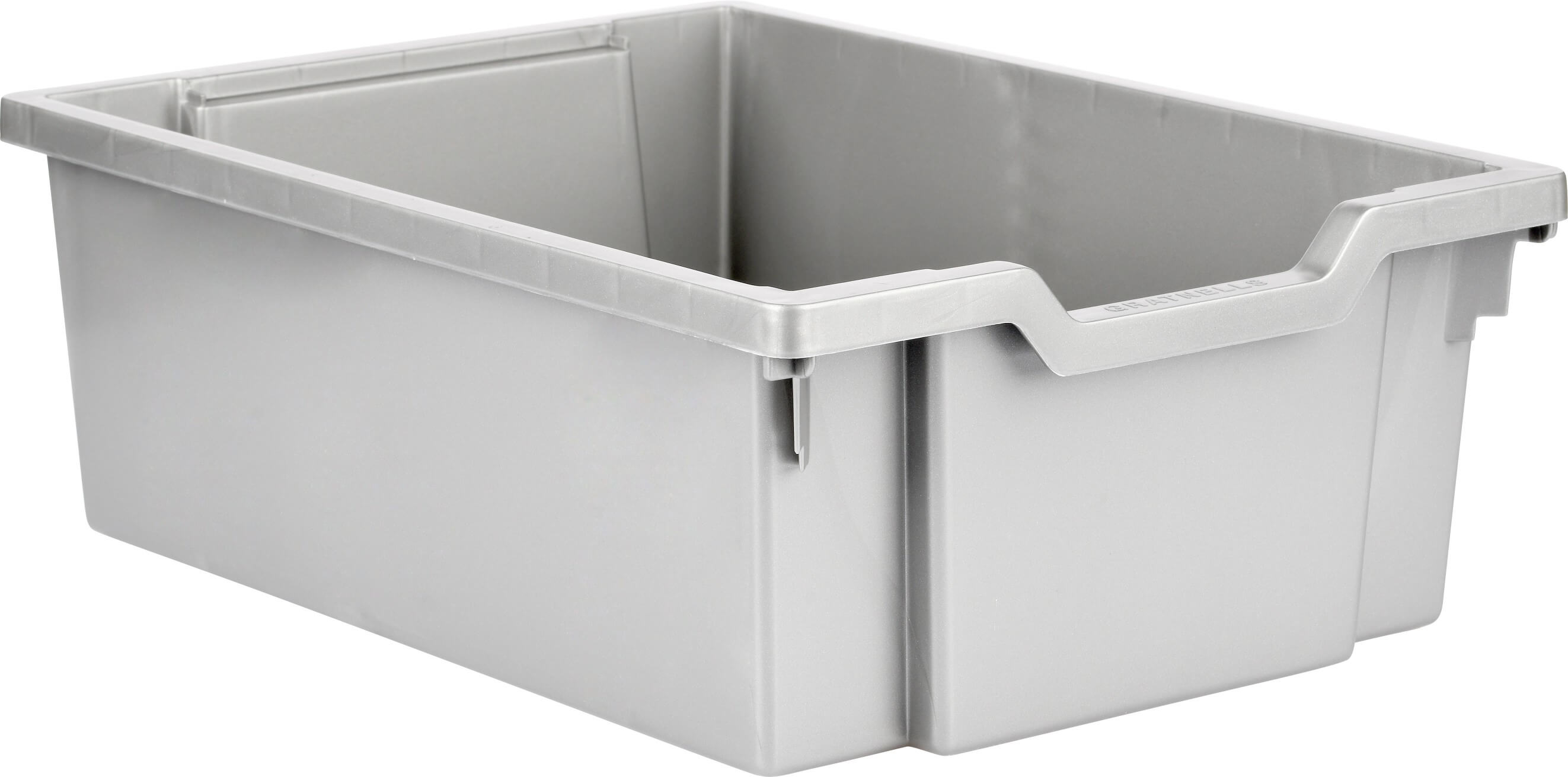 mittlerer Schiebecontainer - silber (Schienen inkl.)