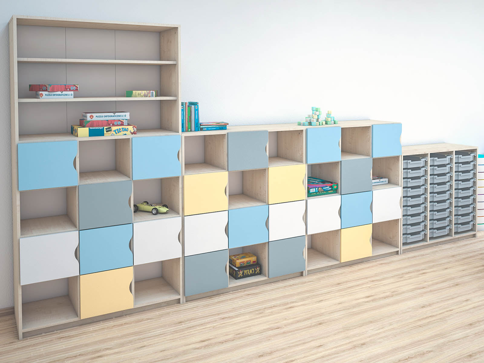 Armoires portes/tiroirs/conteneurs configurables - série FERIA 