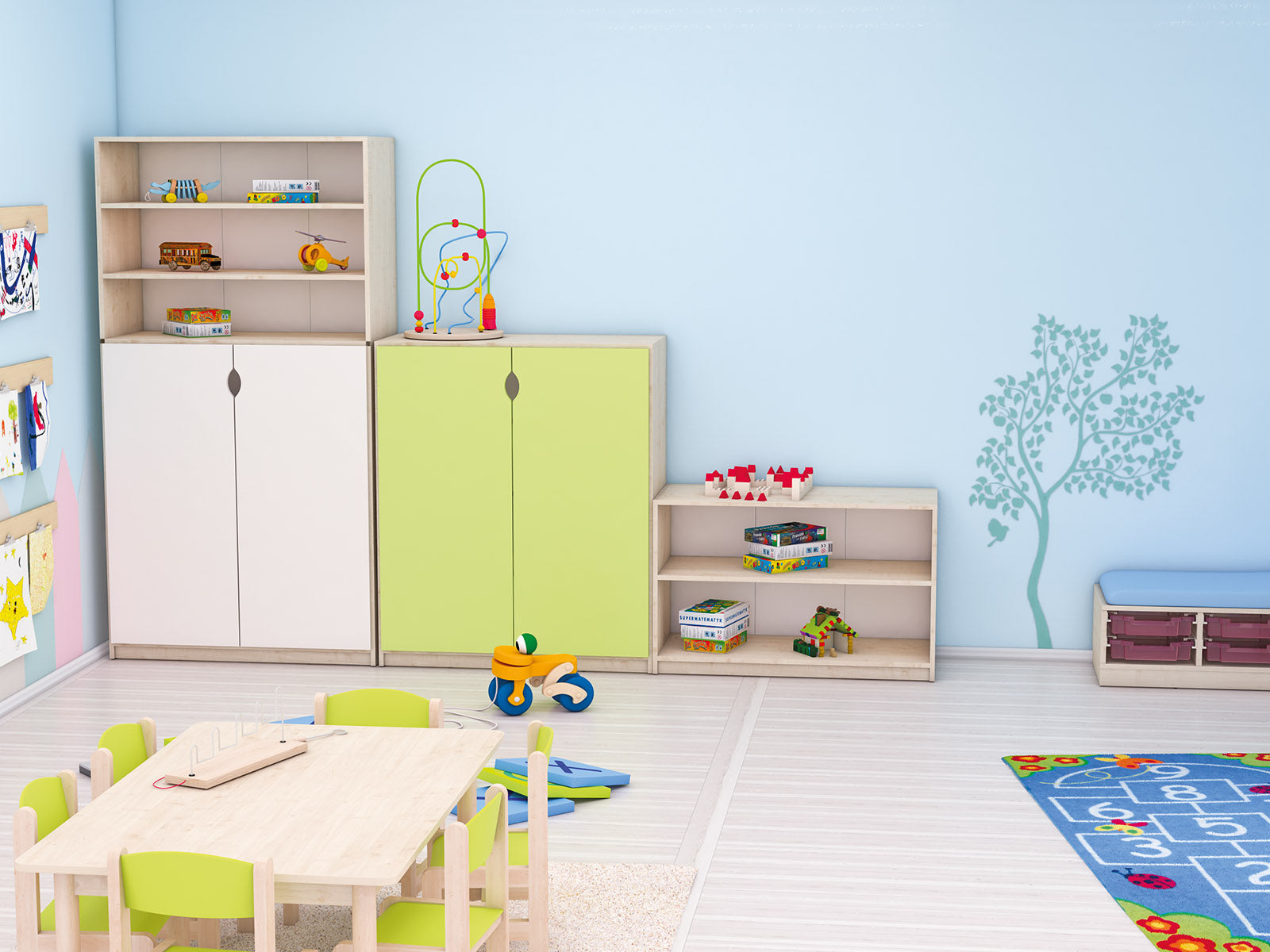 Armoires portes/tiroirs/conteneurs configurables - série FERIA 