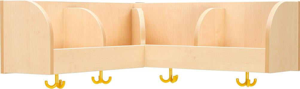 4er Garderobenregal Flexi für Kindergarten & Schule
