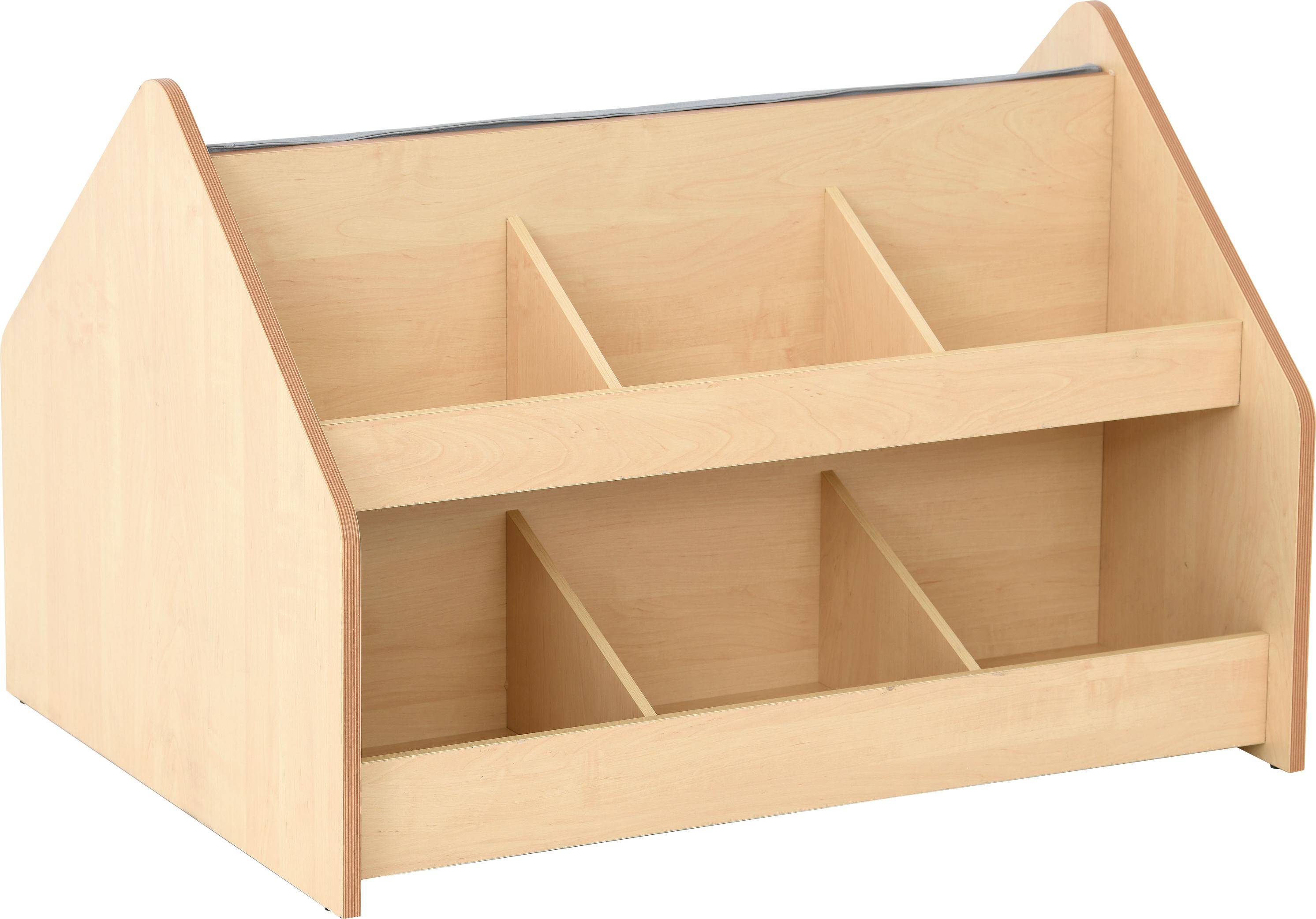 Flexi Bücherregal mit Sitzbank – Perfekt für deine Leseecke. - Produkt wird im Kindergarten oder Schule genutzt.