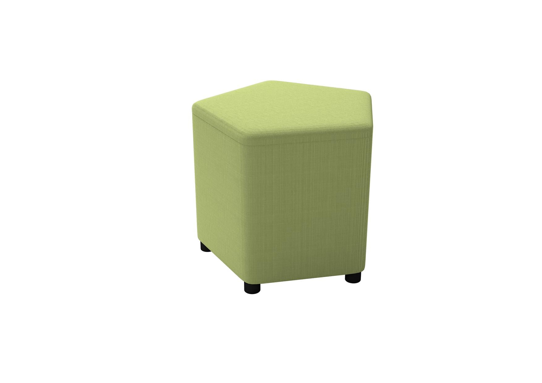 Grüner Inflamea Hocker pentagonal H42cm Sitzhocker pentagonal H42cm mit Gleitern