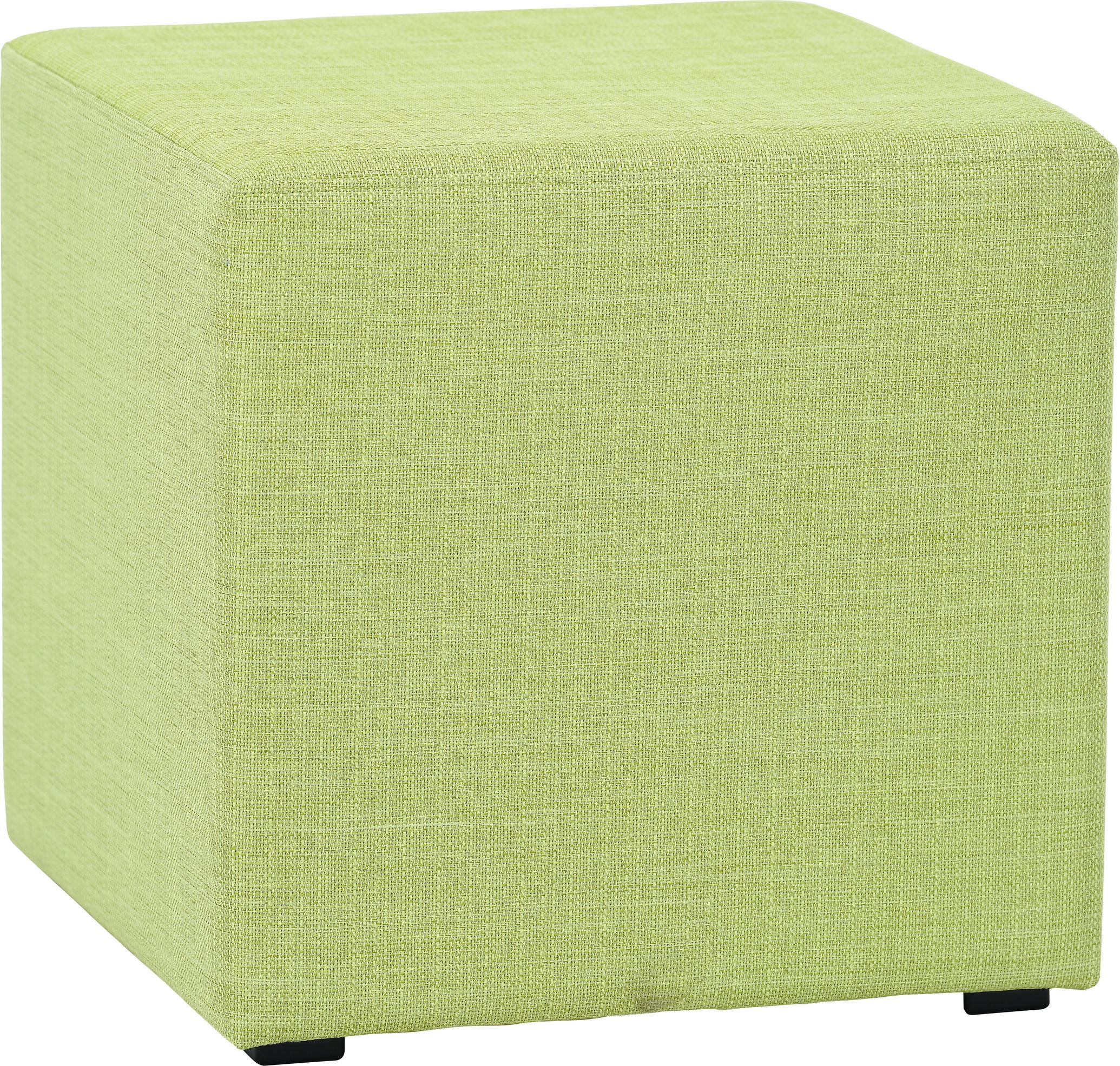 Inflamea Hocker H41 cm, grüner Sitzhocker H41 cm mit Stoffbezug