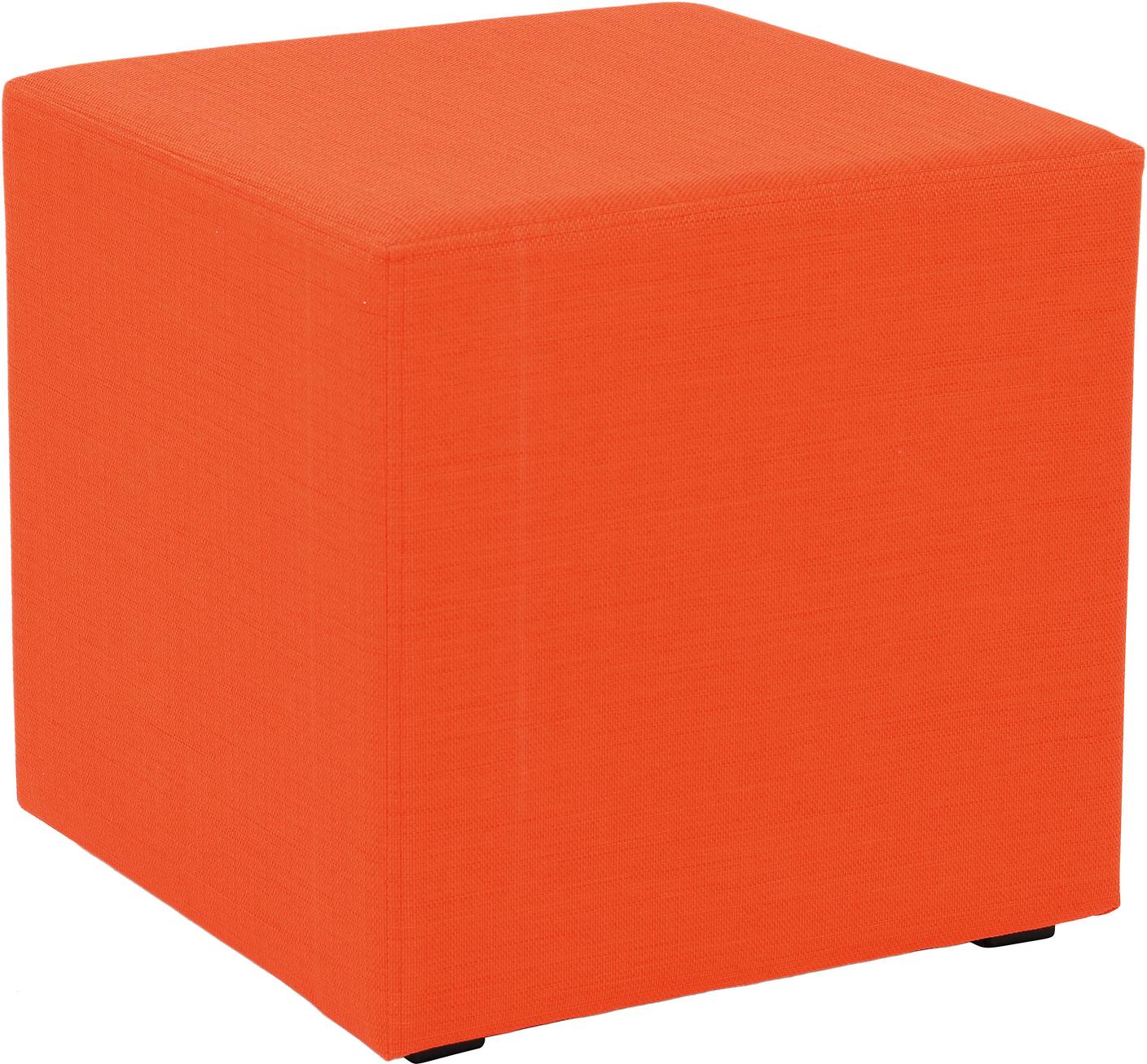 Inflamea Hocker H41 cm, orangefarbener Sitzhocker H41 cm