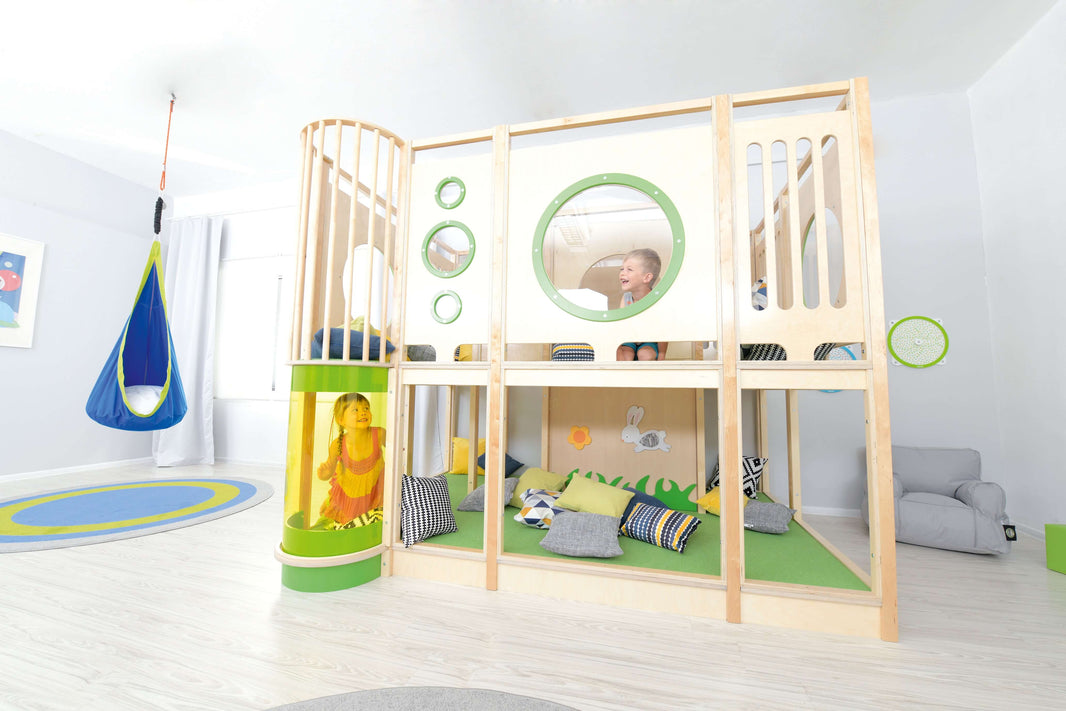 Kindergarten Hochebene Podeste & Spielburgen für die Kita & Krippe