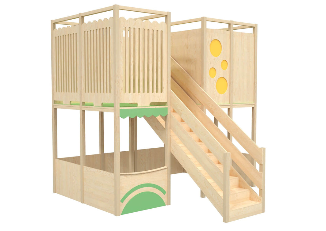 Kindergarten Hochebene Podeste & Spielburgen für die Kita & Krippe