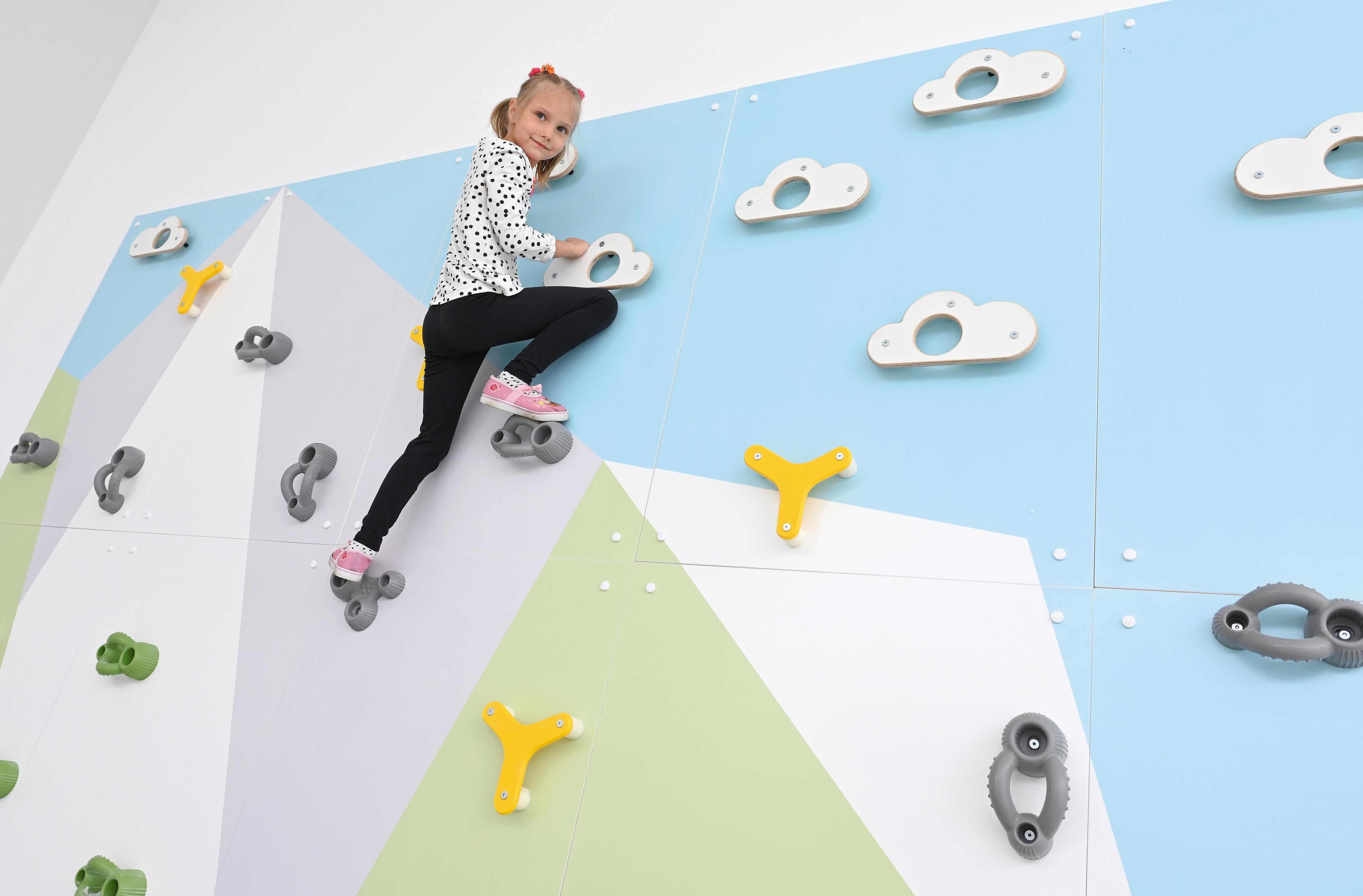 Kletterwand für Sporthalle in der Schule/Kita.