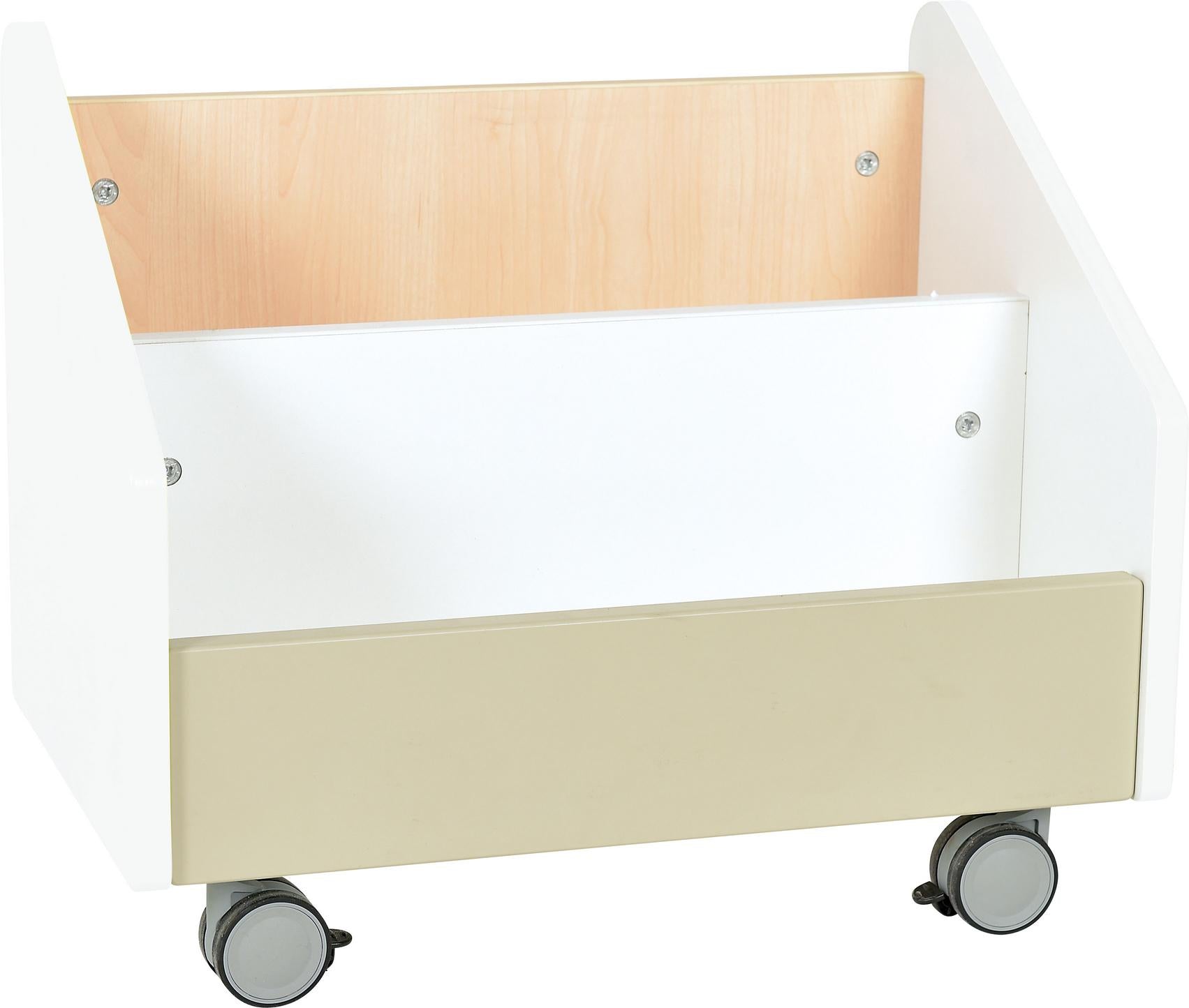 Rollbehälter für Bücher – Quadro XL in verschiedenen Farben - Produkt wird im Kindergarten oder Schule genutzt.