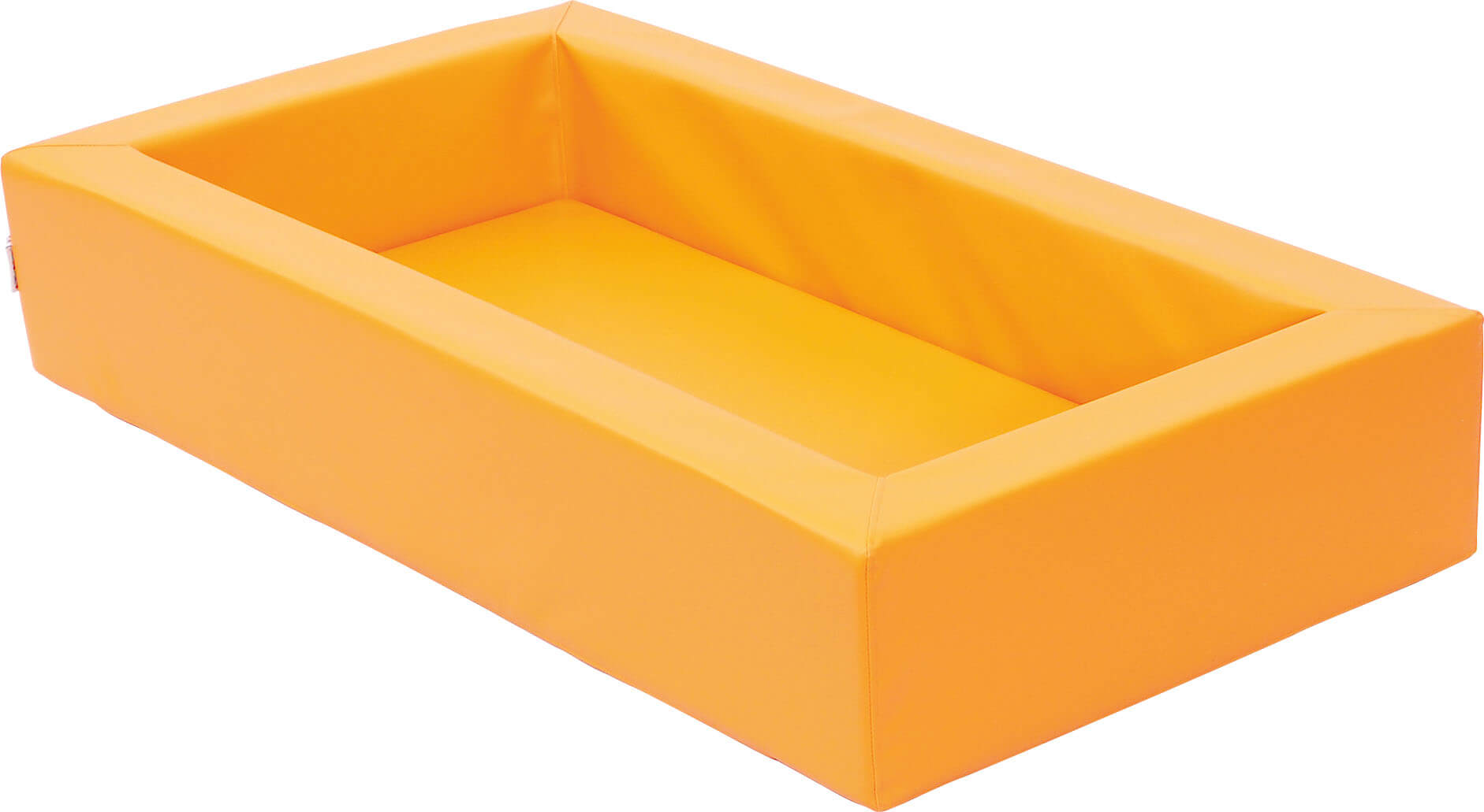 Ruheraum Krippenbett aus Schaumstoff orange