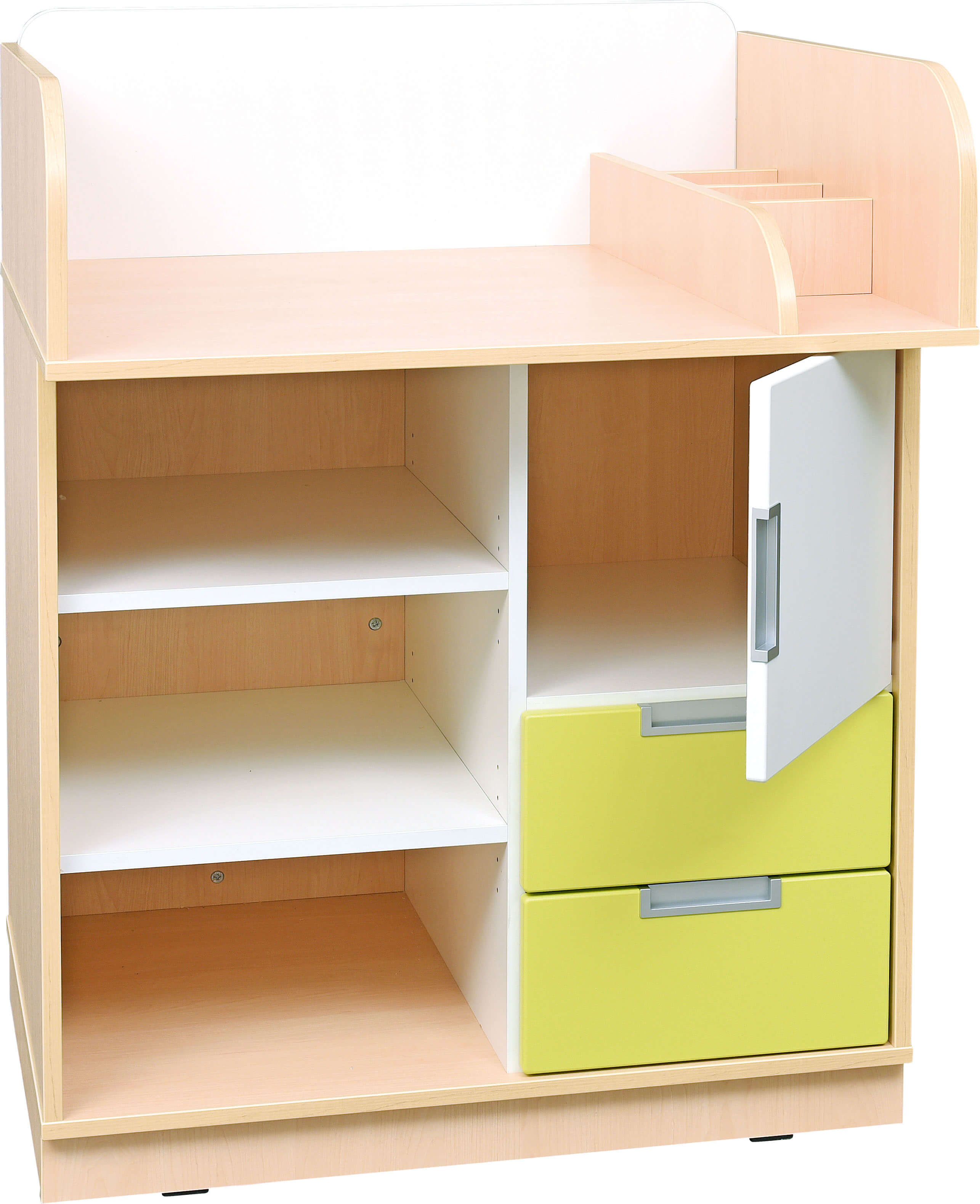 Wickelkommode Quadro, versch. Farben u. Dekore. Geeignet für die Krippe, Kita & Kindergarten.