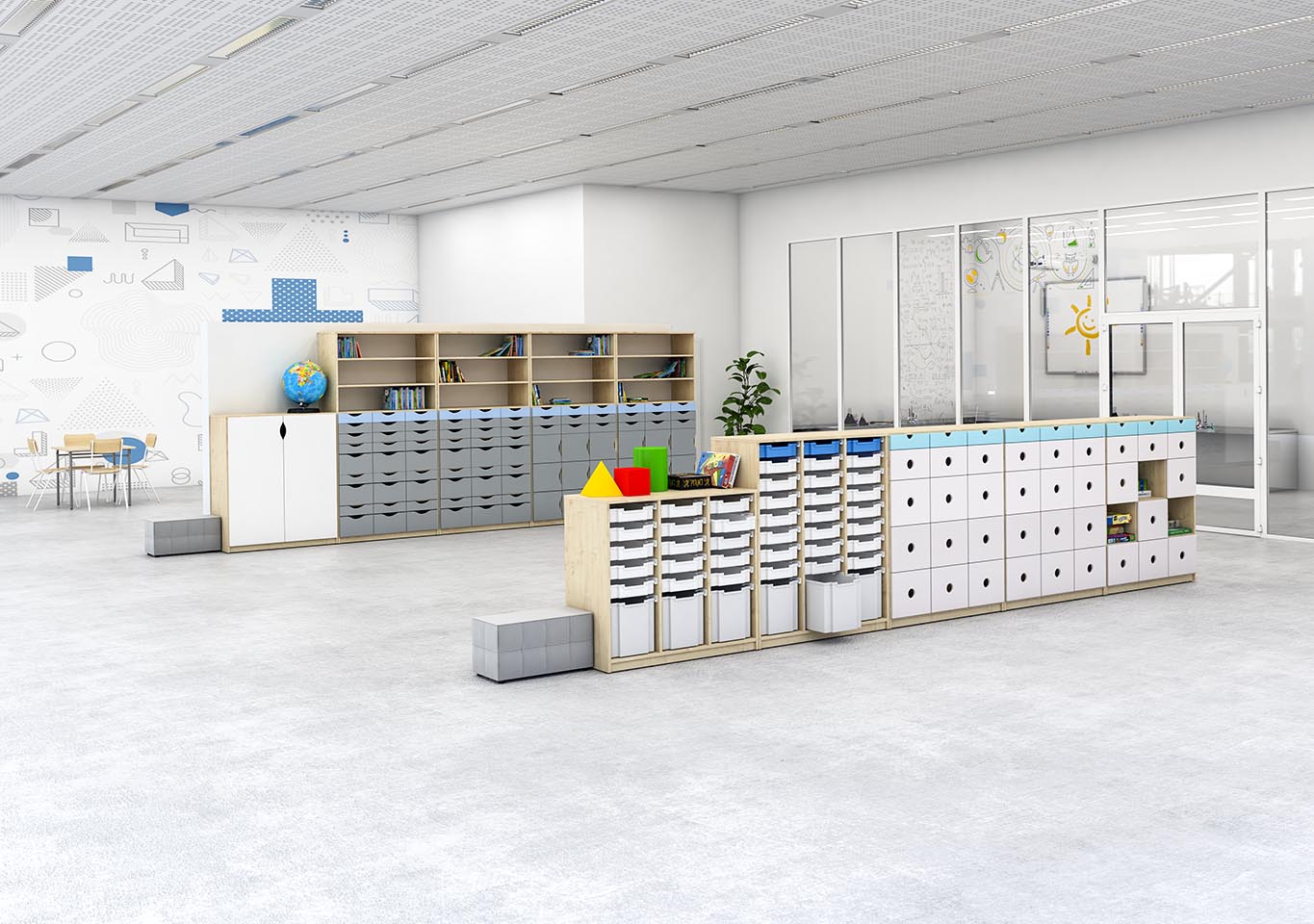 Armoires portes/tiroirs/conteneurs configurables - série FERIA 