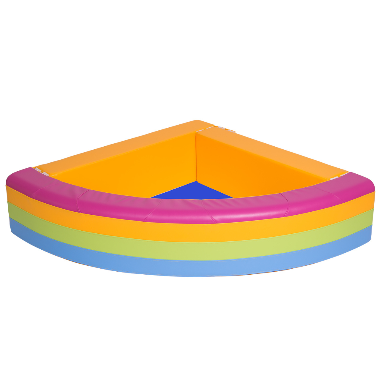 Ballenbad - Regenboog 120x120x30, ballen optioneel