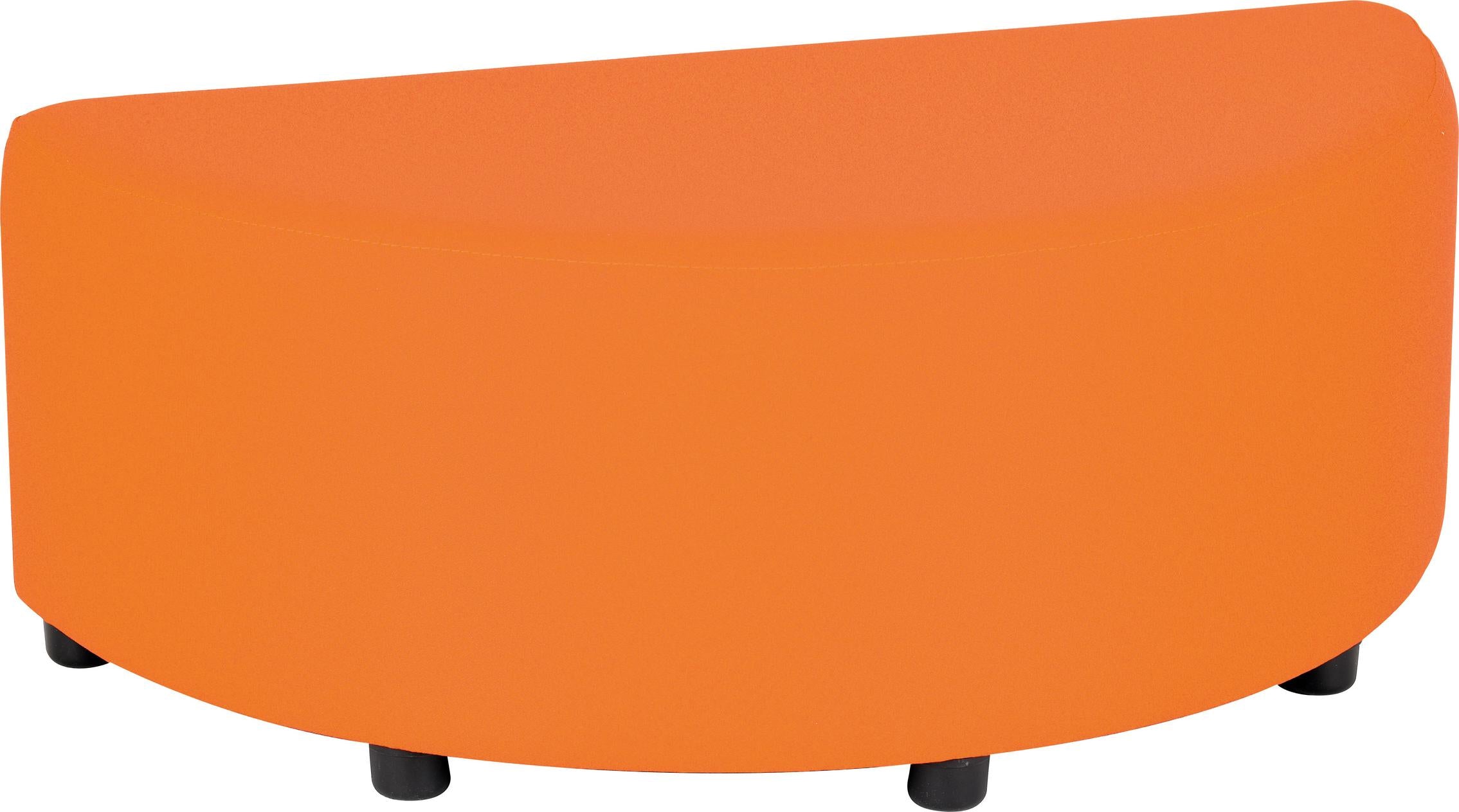 Modul Blocks mini Sitz halbrund orange für Sitzlandschaften