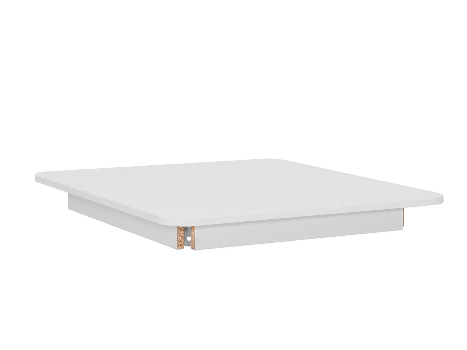 Tafelblad in wit - Vierkant 80cm x 80cm