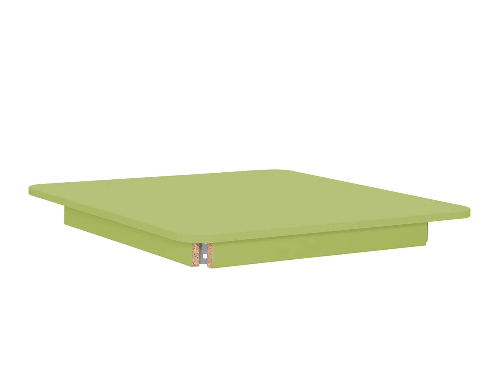 Tafelblad in groen - Vierkant 80cm x 80cm