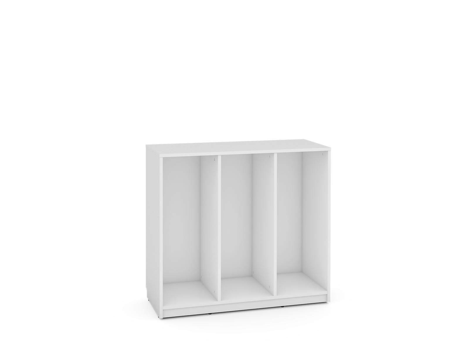 mittlere Einheit zum Aufbewahren für Schiebe-Container, weiß - Feria-Serie