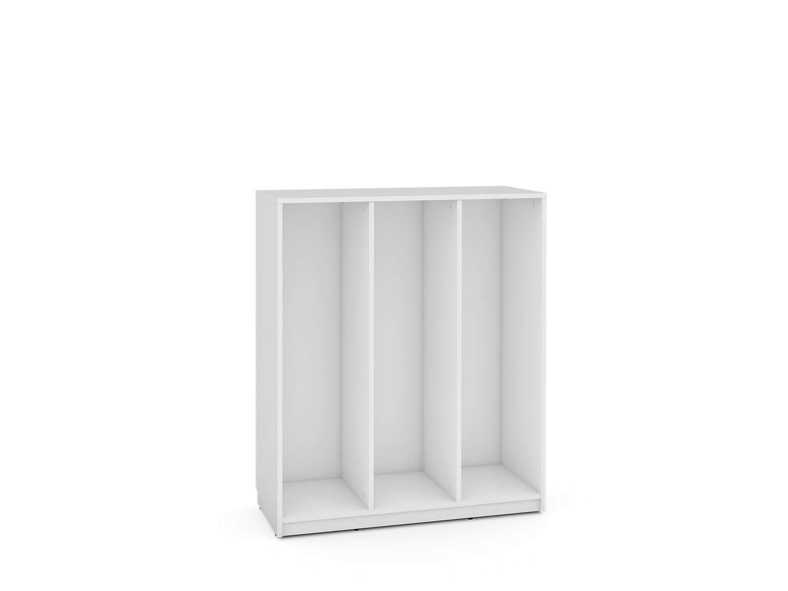 große Einheit zum Aufbewahren für Schiebe-Container, weiß - Feria-Serie