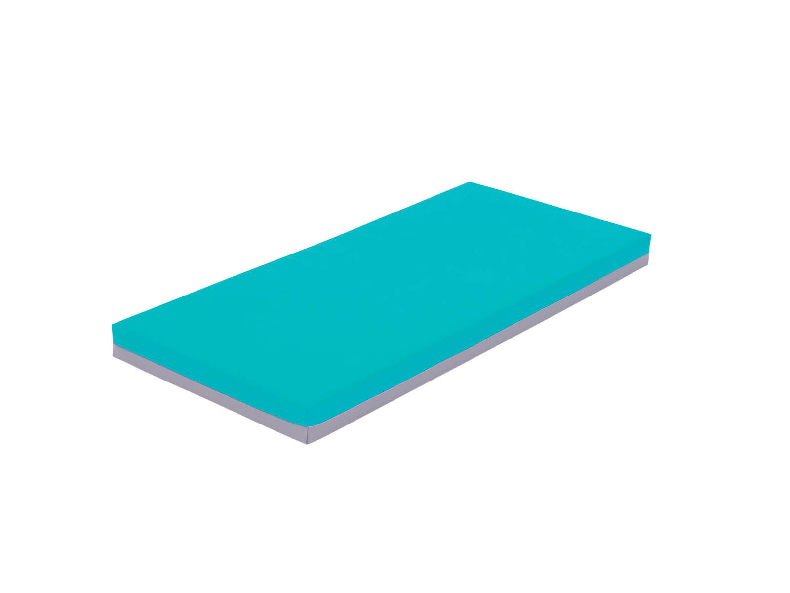 Coussin pour transat 120x55cm, bleu azur/gris