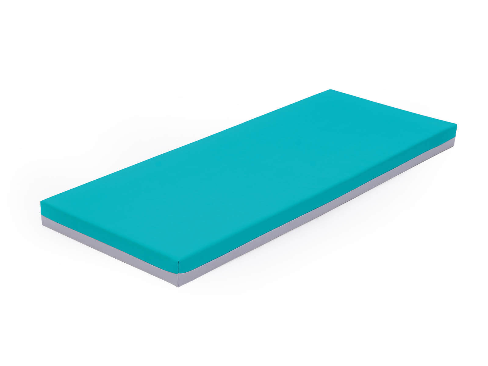 Coussin pour transat 140x55cm, bleu azur/gris