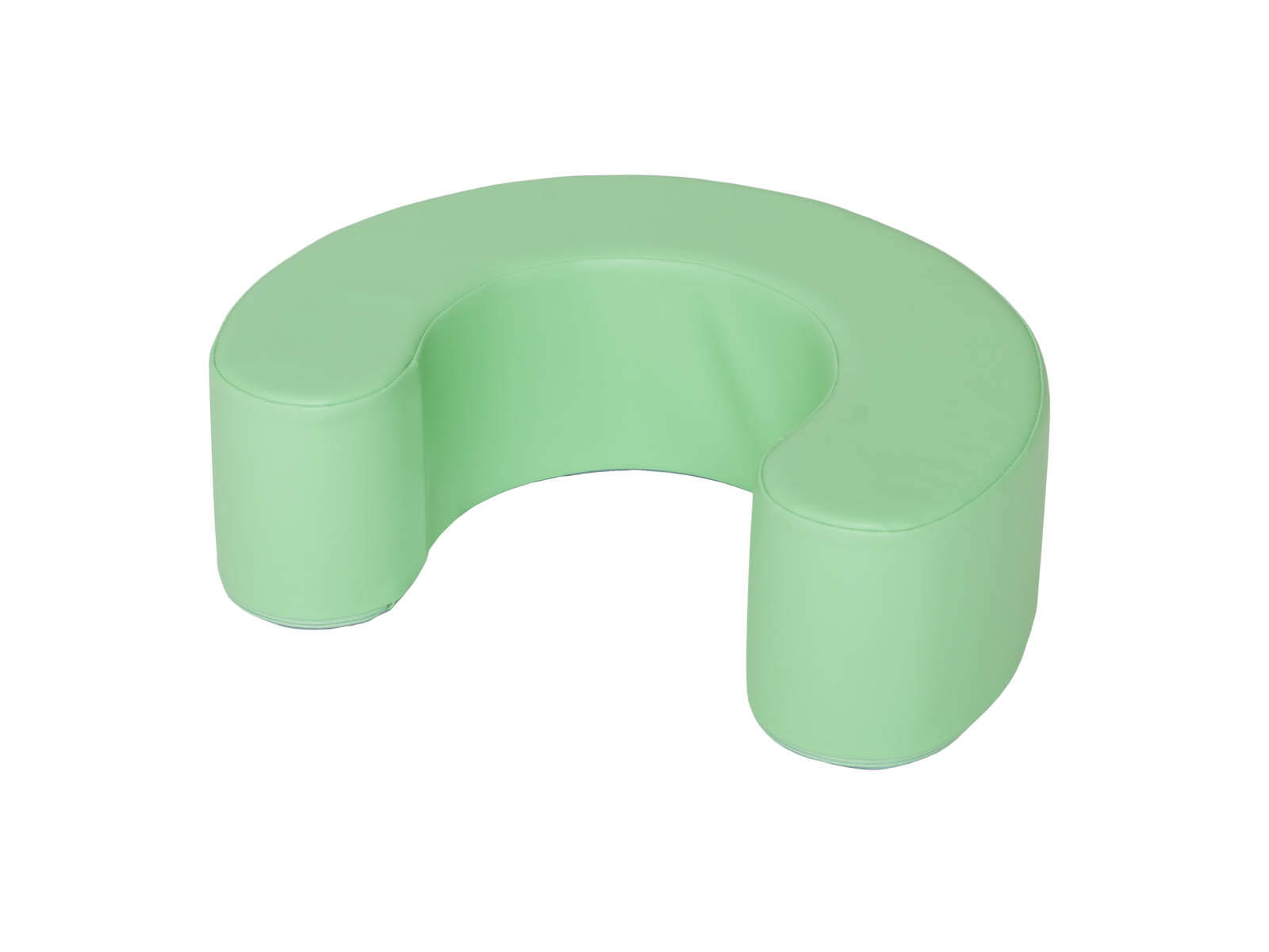 Element van schuimrubber - groene halve maan rugleuning, muntgroen