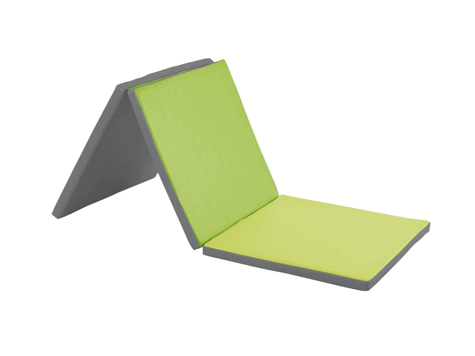 Drievoudige matras, opvouwbaar - groen