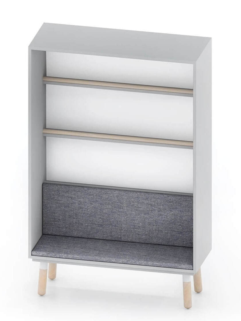 Boekenkast / leeshoek met matras - TAB-serie